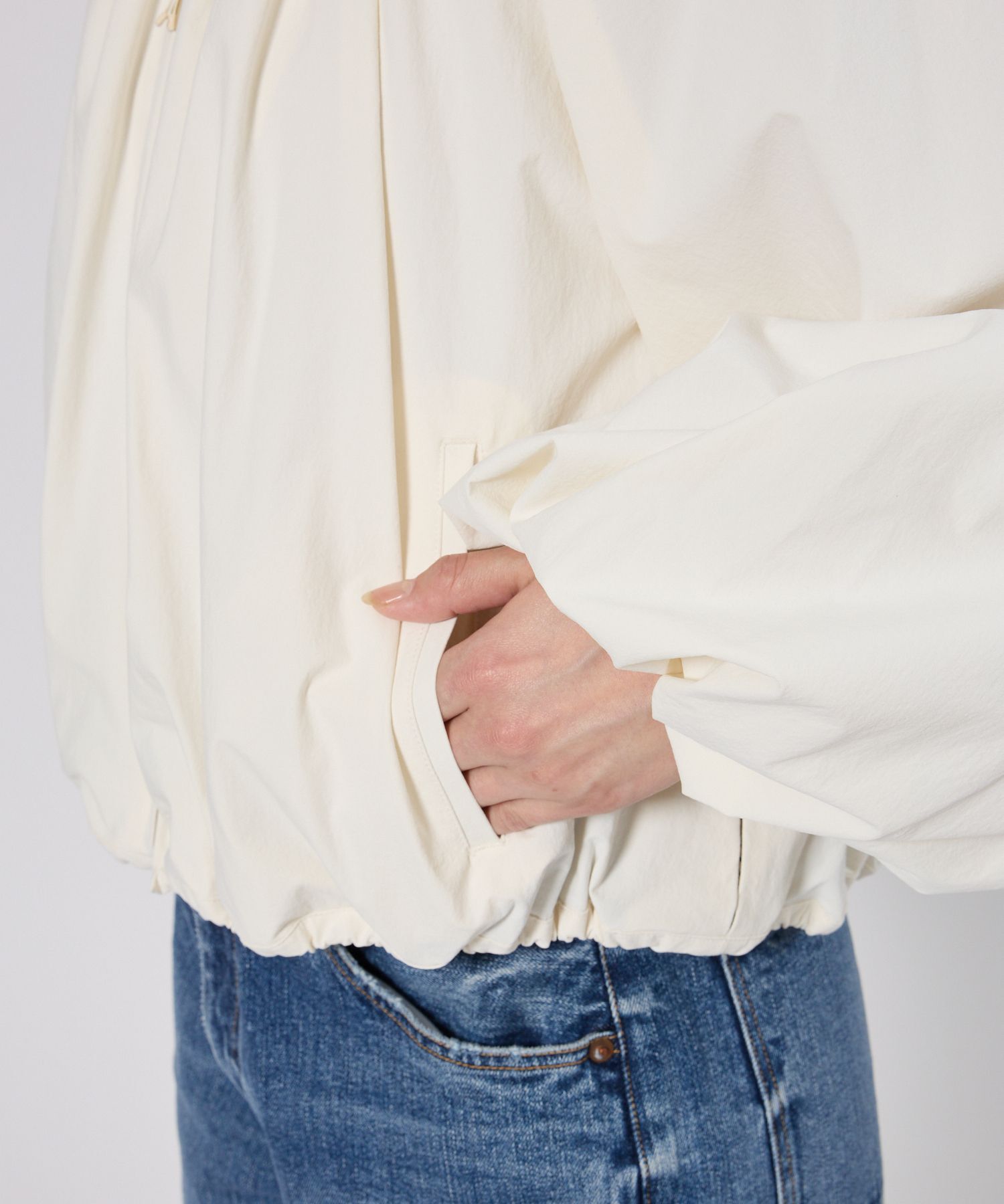 BABYLONE「【多機能素材】撥水スカーフ付きブルゾン」|ブルゾン・スタジャン|