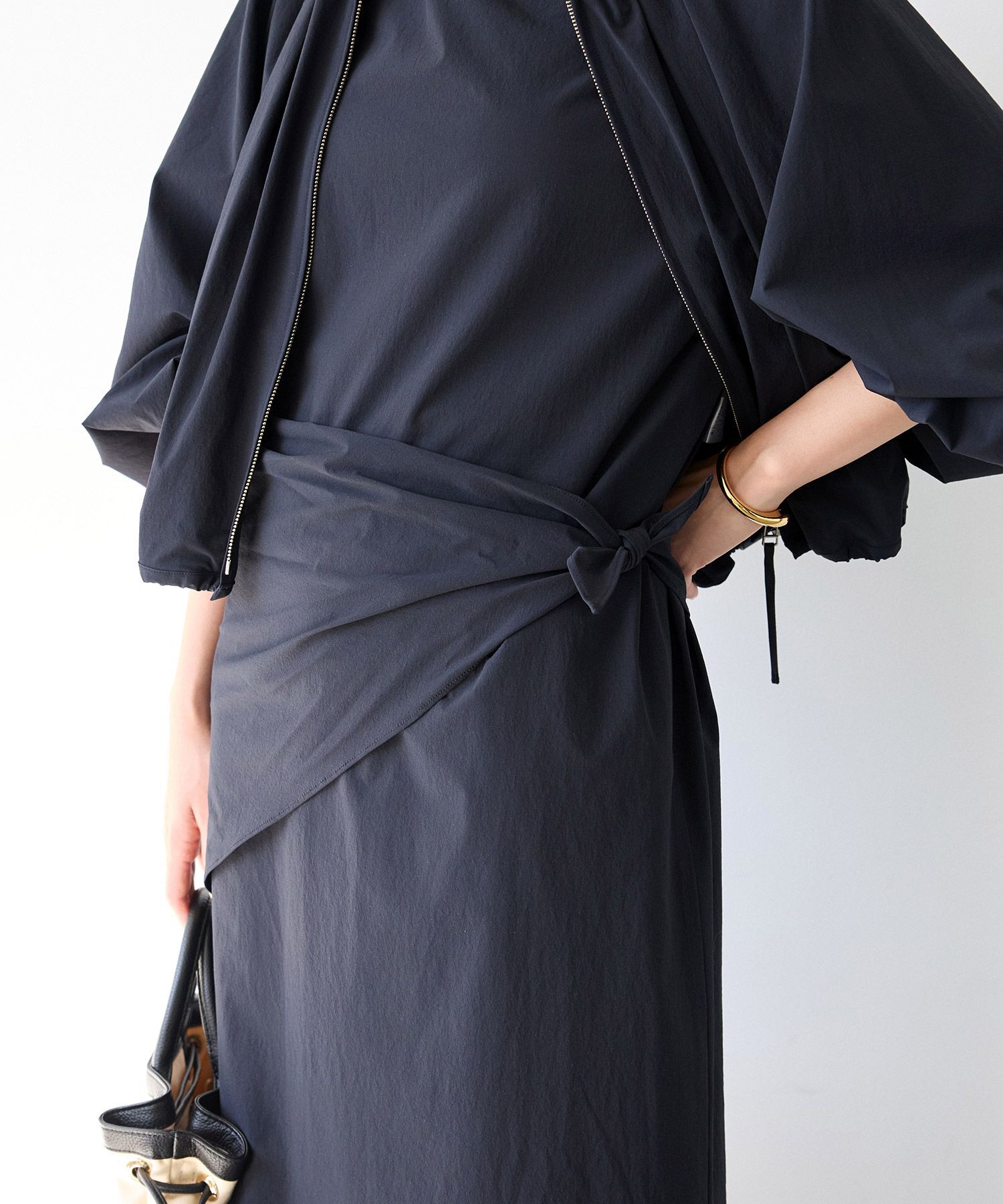 BABYLONE「【多機能素材】撥水スカーフ付きブルゾン」|ブルゾン・スタジャン|