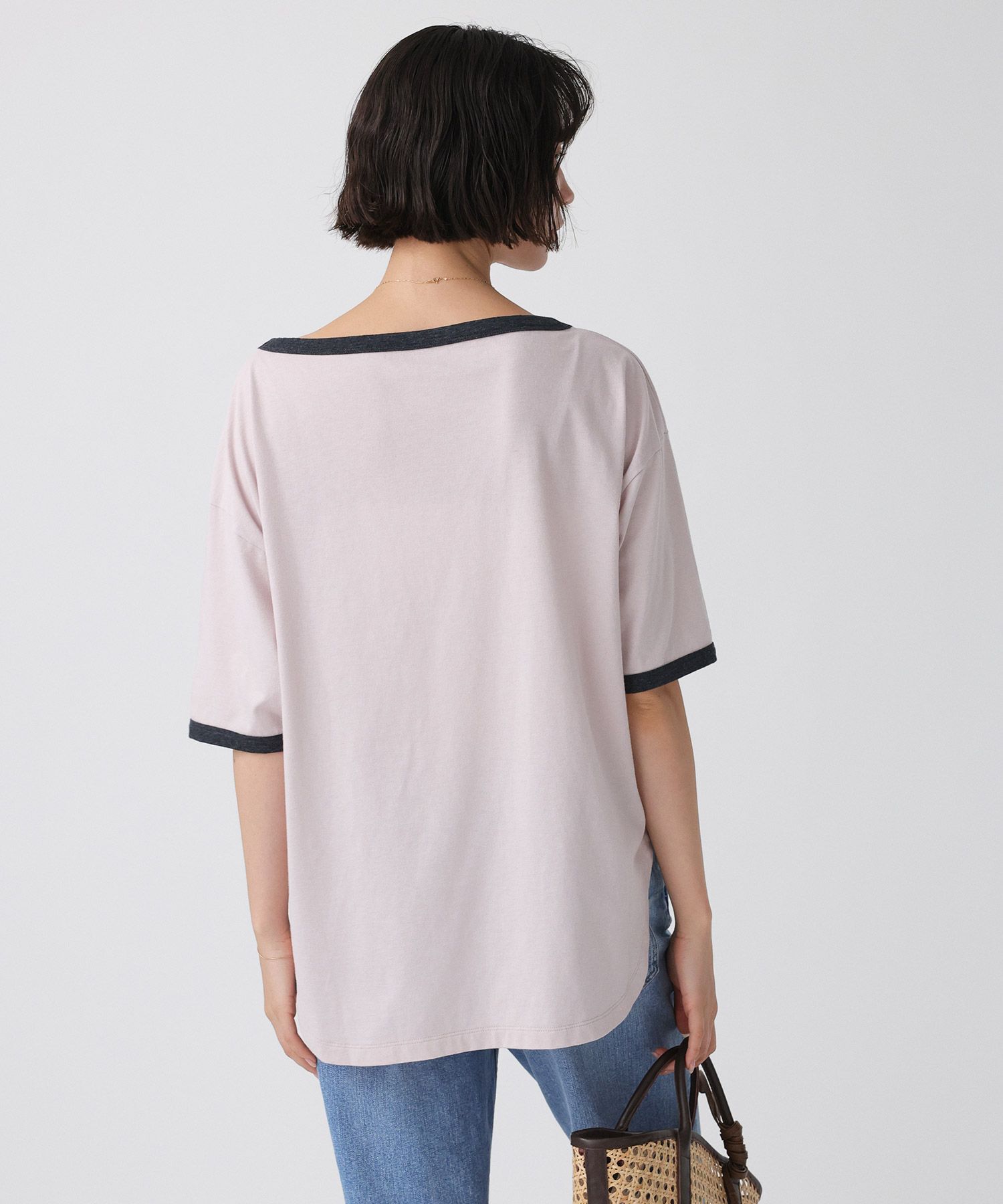 BABYLONE「バイカラーカットソー/マシンウォッシャブル」|Tシャツ・カットソー|