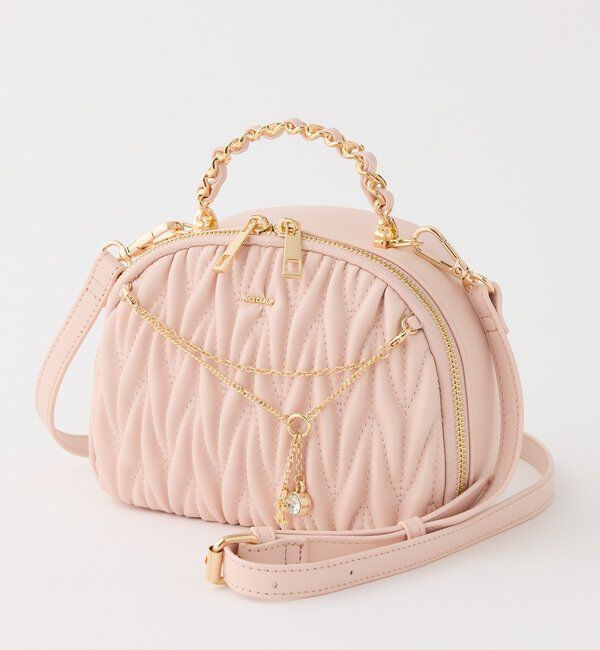  「キルティングハーフムーンミニバッグ」|ショルダー・メッセンジャー|