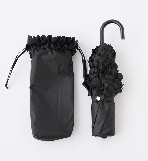  「晴雨兼用/フリル日傘」|その他|ブラック