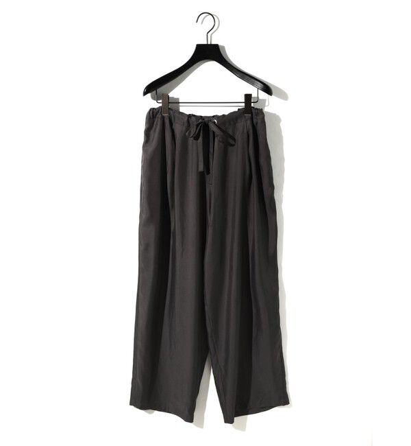 MIDIUMISOLID「MIDIUMISOLID for Ladies リラックスキュプラパンツ」|その他|ブラック