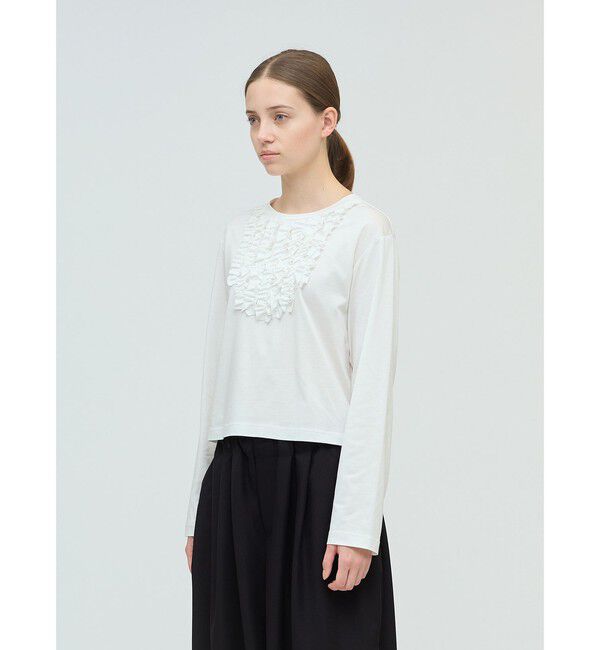 mizuiro ind「mizuiro ind フロントフリルプルオーバー」|Tシャツ・カットソー|