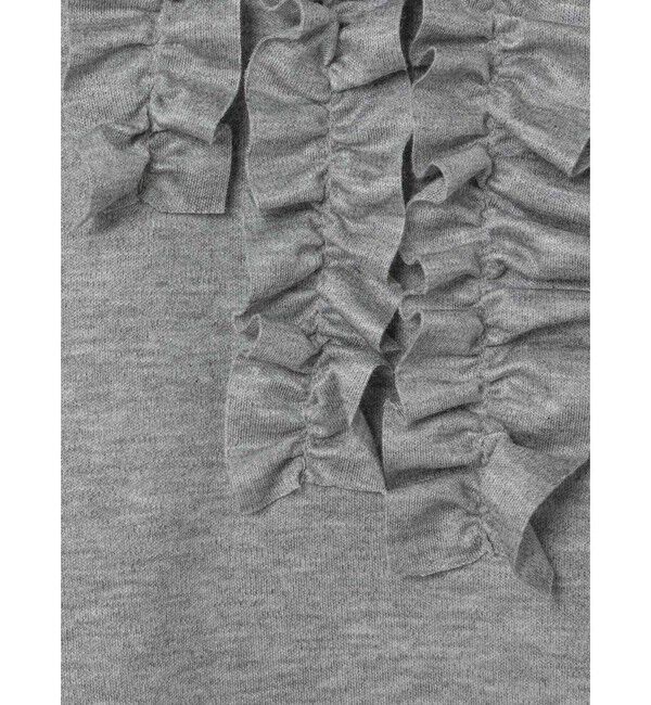 mizuiro ind「mizuiro ind フロントフリルプルオーバー」|Tシャツ・カットソー|