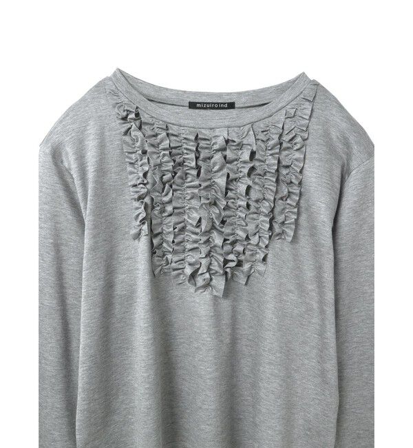 mizuiro ind「mizuiro ind フロントフリルプルオーバー」|Tシャツ・カットソー|