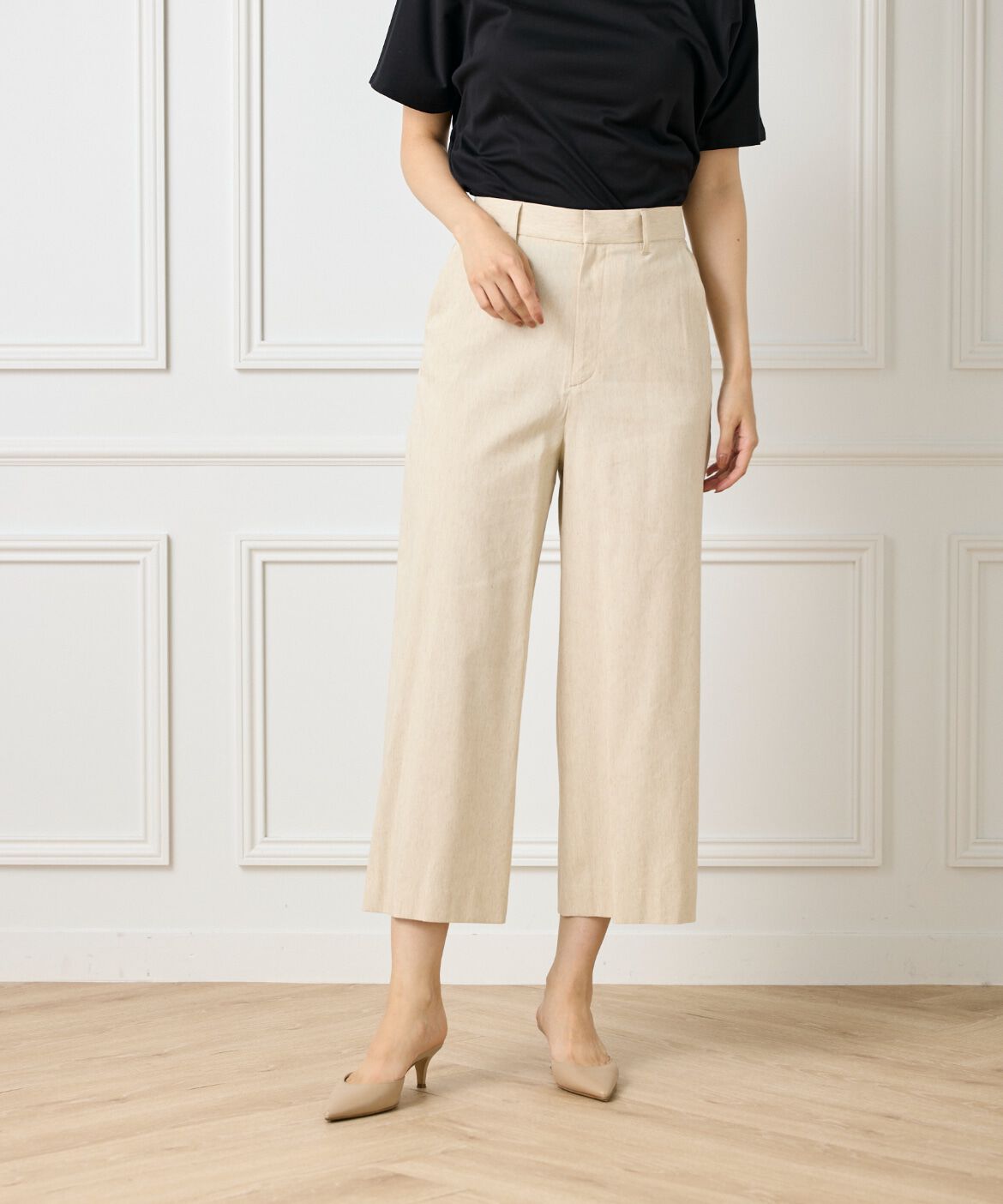 7-IDconcept.「ワイドクロップトパンツ」|その他|