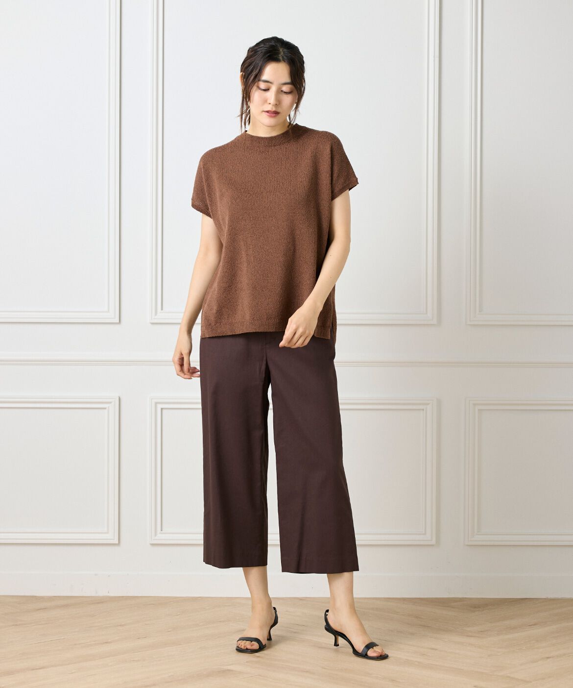 7-IDconcept.「ワイドクロップトパンツ」|その他|