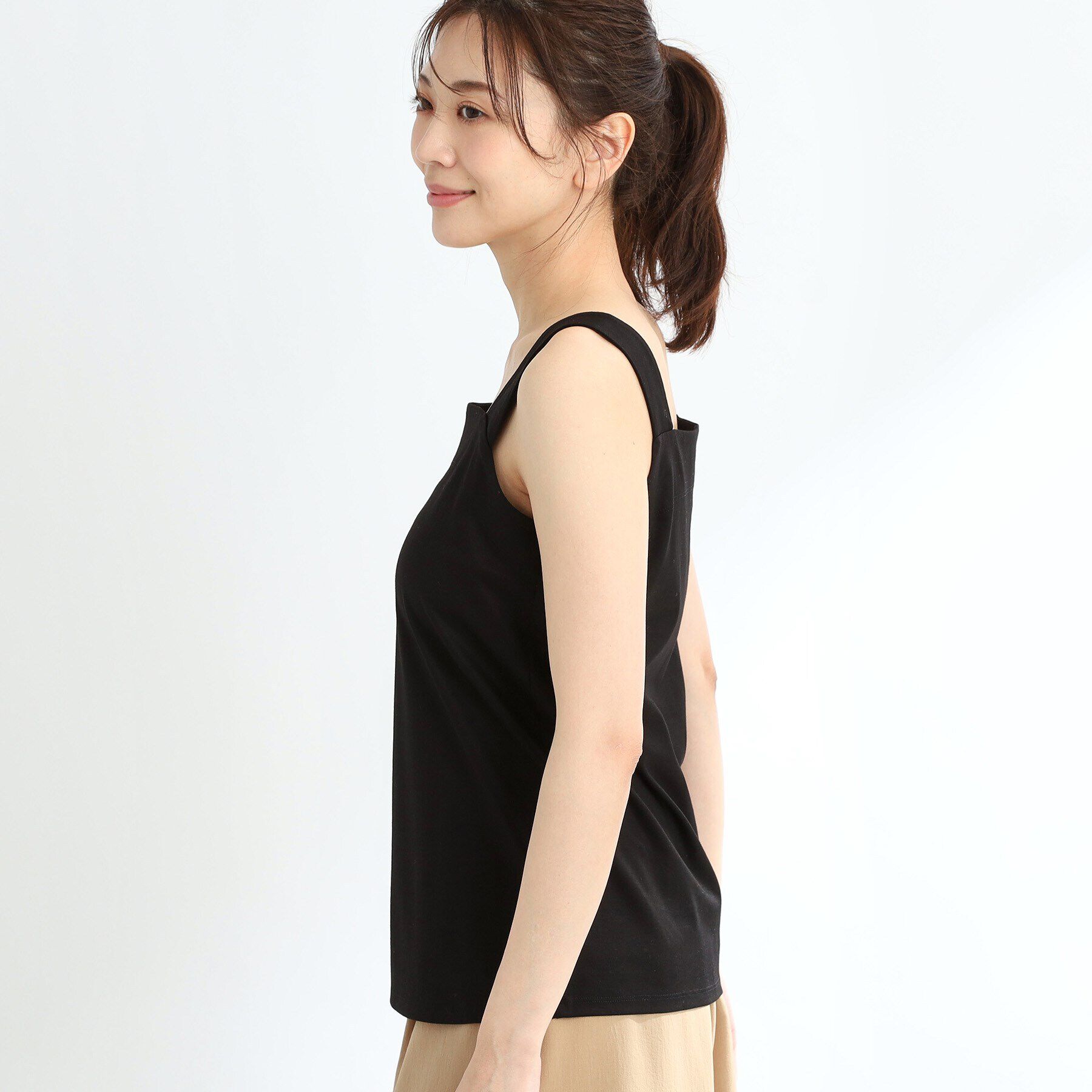 Reflect「【洗える】ベーシックカラータンクトップ」|キャミソール|