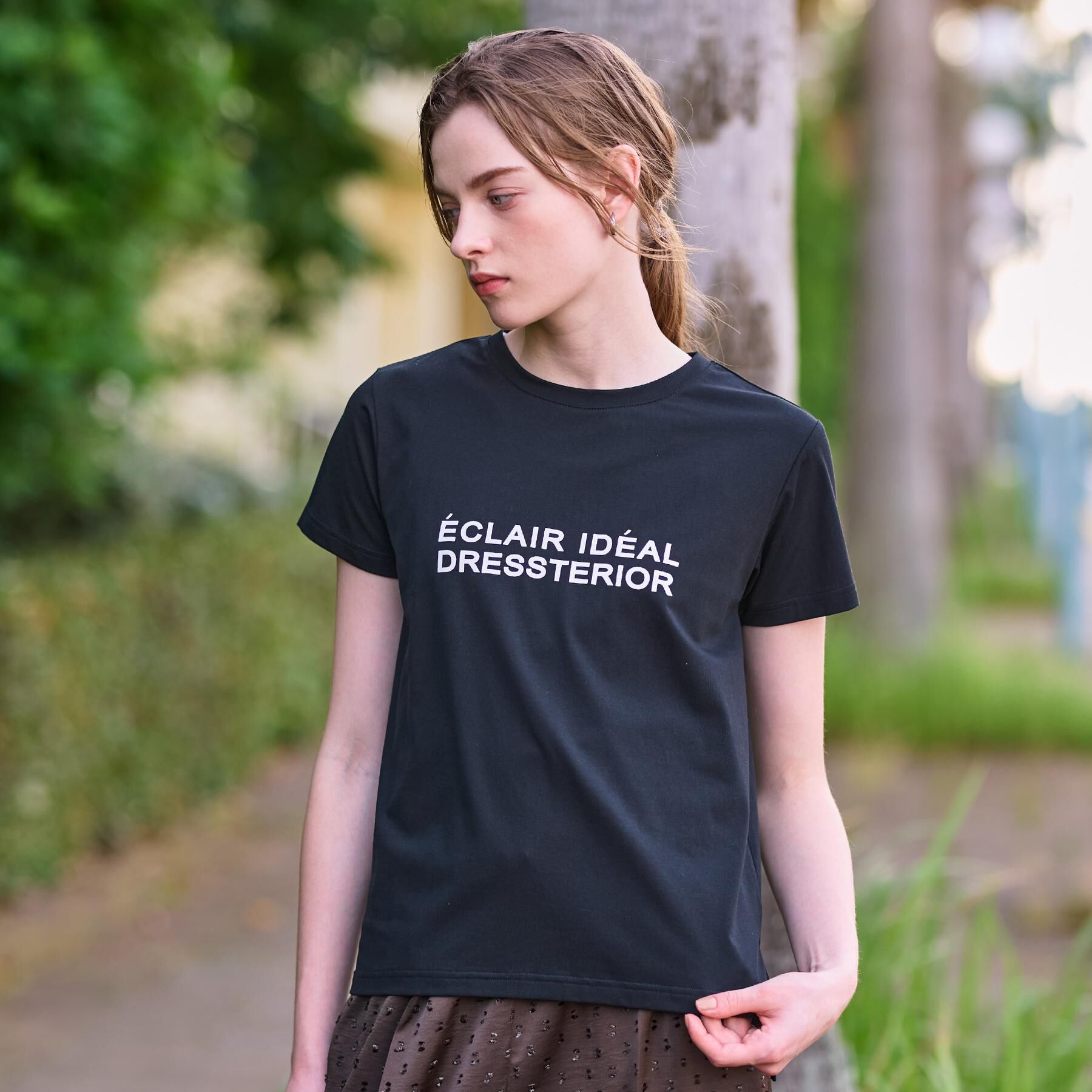 DRESSTERIOR「クリア天竺ロゴTシャツ」|Tシャツ・カットソー|