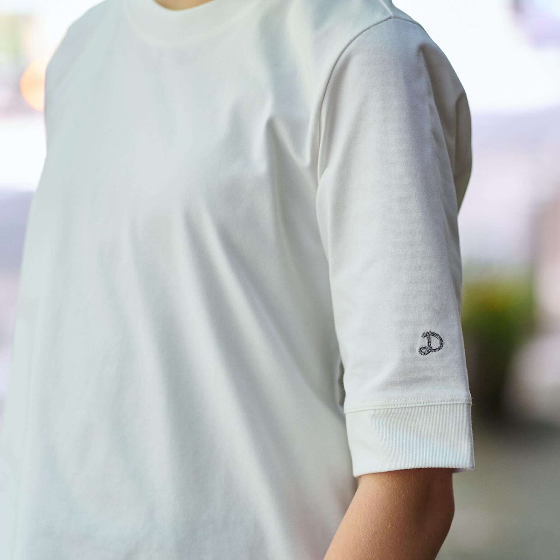 DRESSTERIOR「【洗える/五分丈】バックブリーズテック五分丈Tシャツ」|Tシャツ・カットソー|