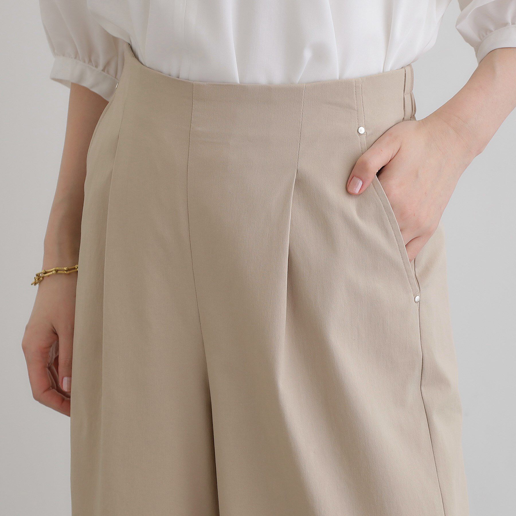 grove「高身長さん向け＋10cm【接触冷感】サマーハイパーストレッチワイドパンツ」|その他|