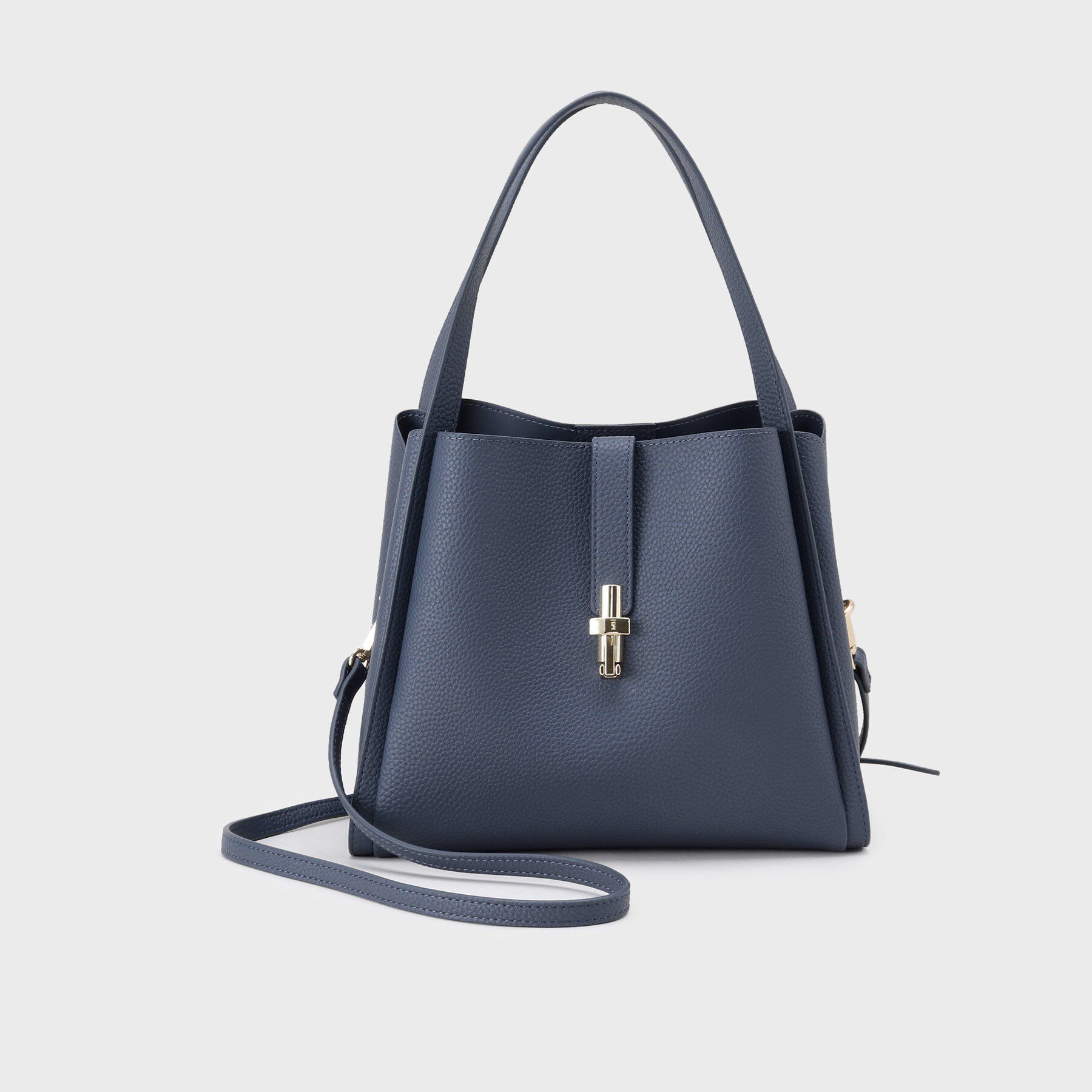 INDIVI「【合皮／ミドルサイズ】春カラーフォルムバッグ」|ハンドバッグ|