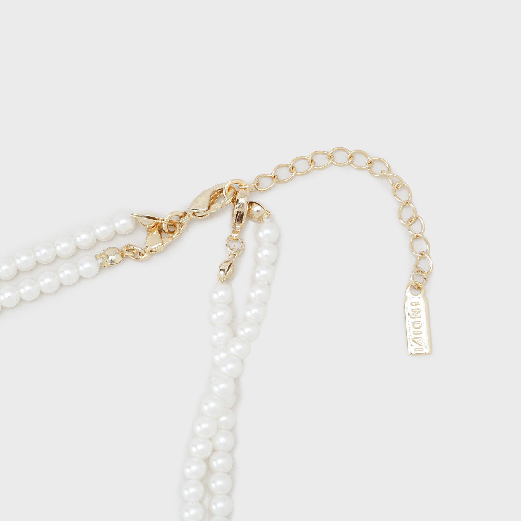 INDIVI「【マルチWAY／セレモニー】2連シンプルパール調ネックレス」|ネックレス|