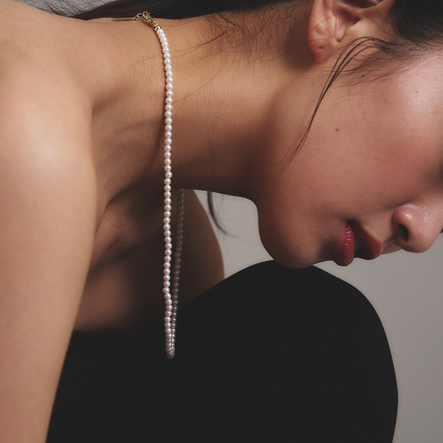 INDIVI「【マルチWAY／セレモニー】2連シンプルパール調ネックレス」|ネックレス|