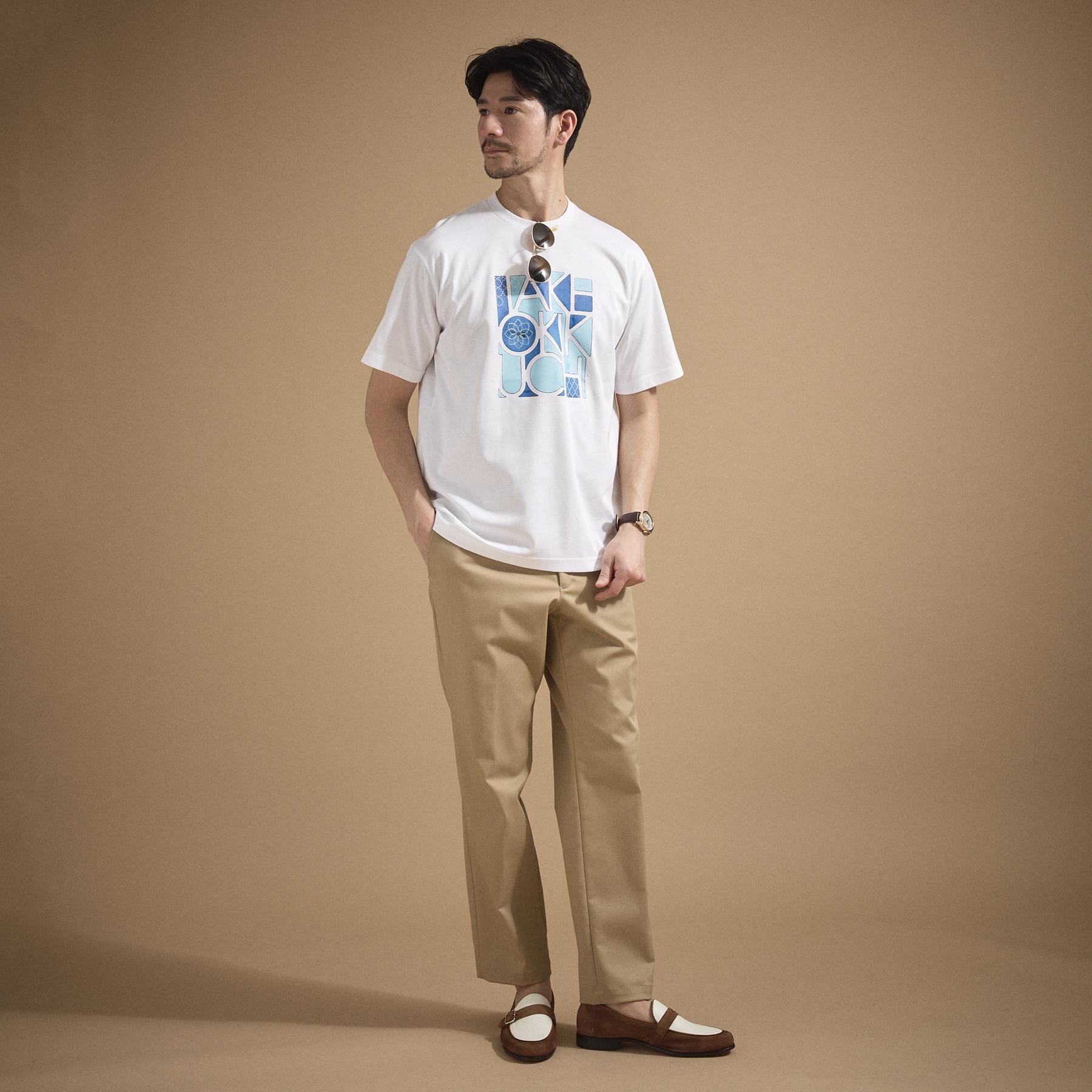 TAKEO KIKUCHI「ロゴグラフィック プリントTシャツ」|Tシャツ・カットソー|