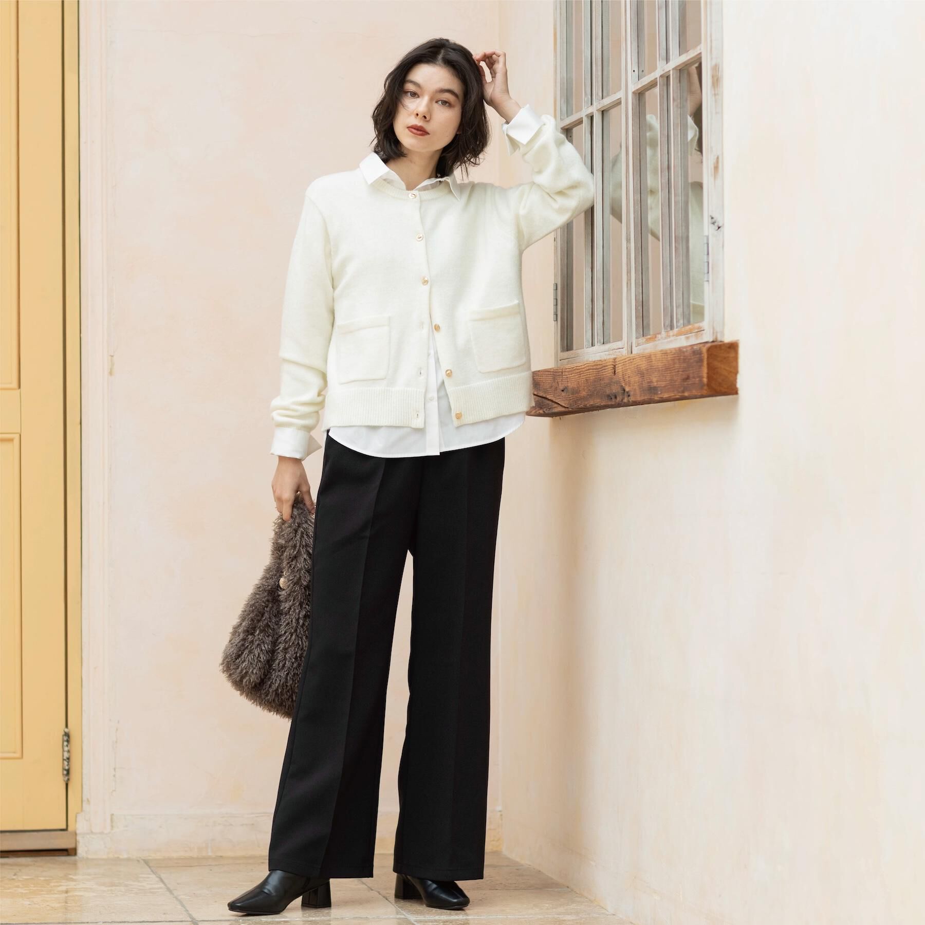 OPAQUE.CLIP「イージーフレアパンツ【洗濯機OK】」|その他|