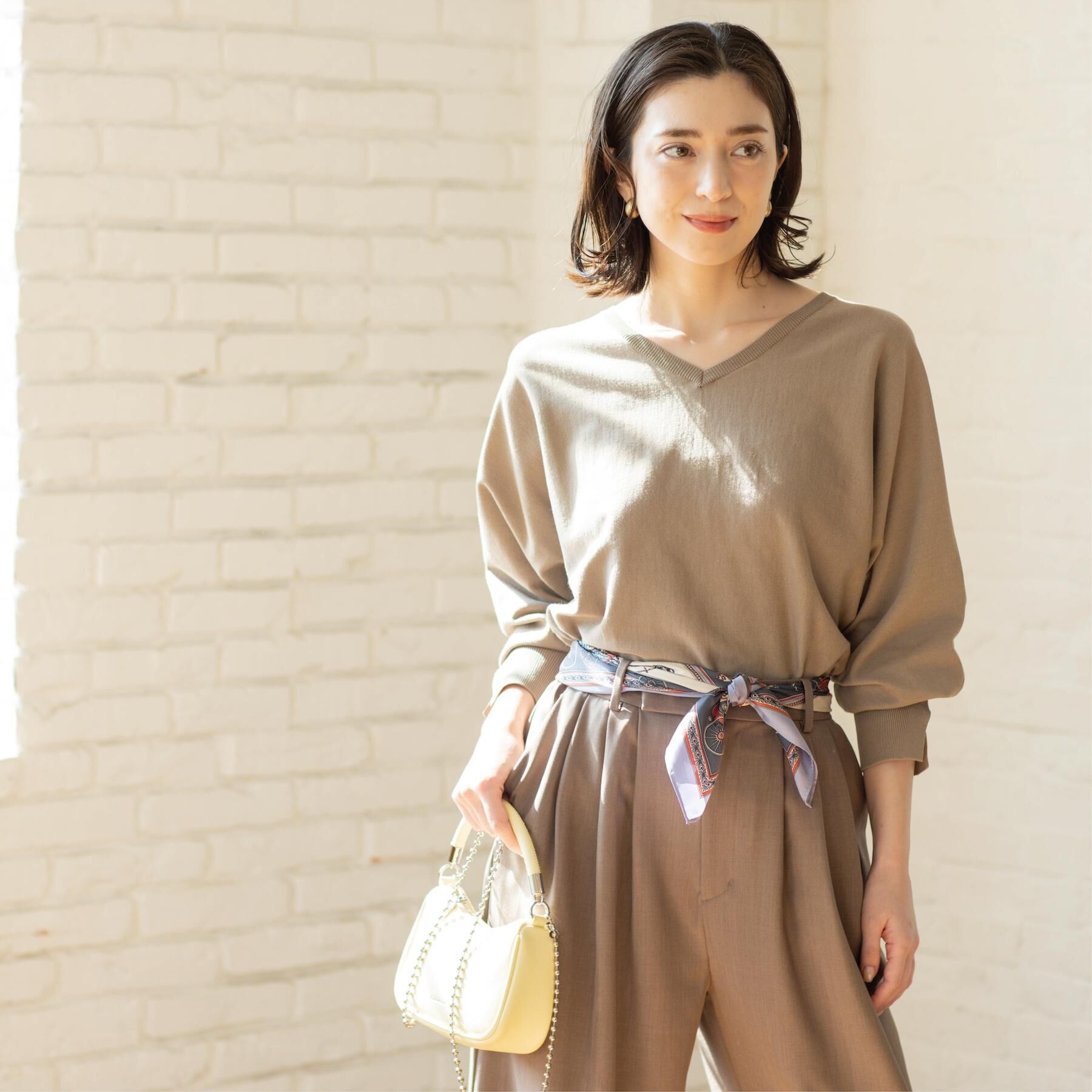 OPAQUE.CLIP「リラクシードルマンスリーブニット【洗濯機OK/抗ピル】」|ニット・セーター|