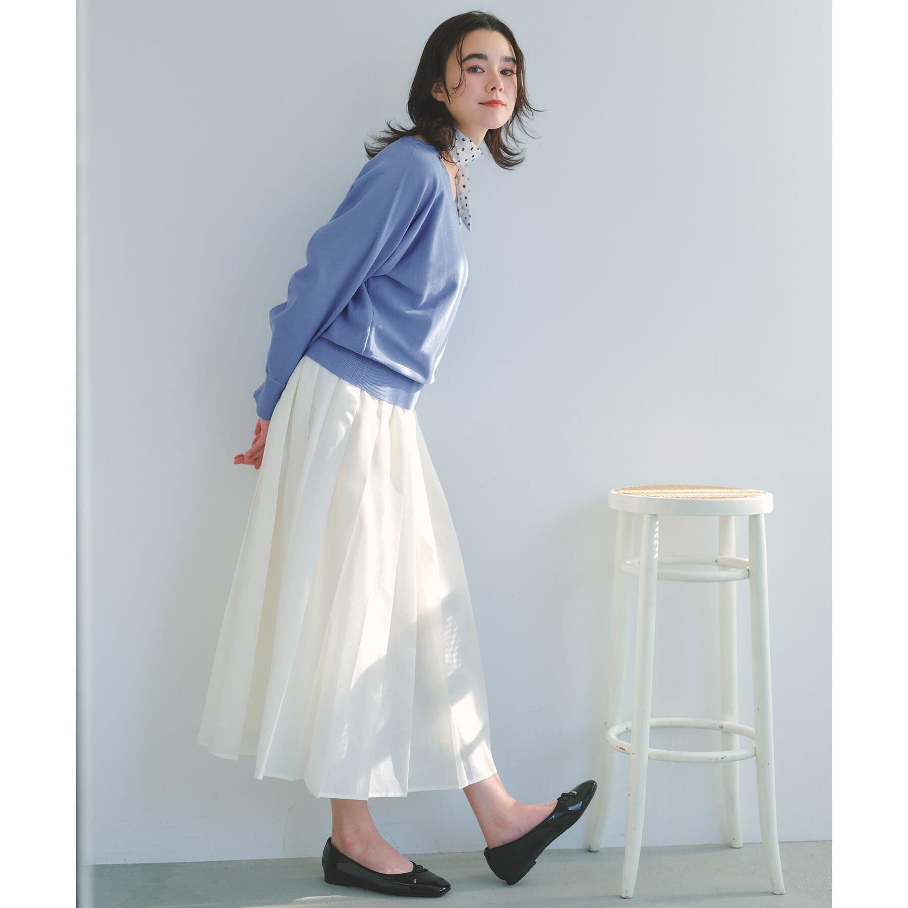 OPAQUE.CLIP「リラクシードルマンスリーブニット【洗濯機OK/抗ピル】」|ニット・セーター|