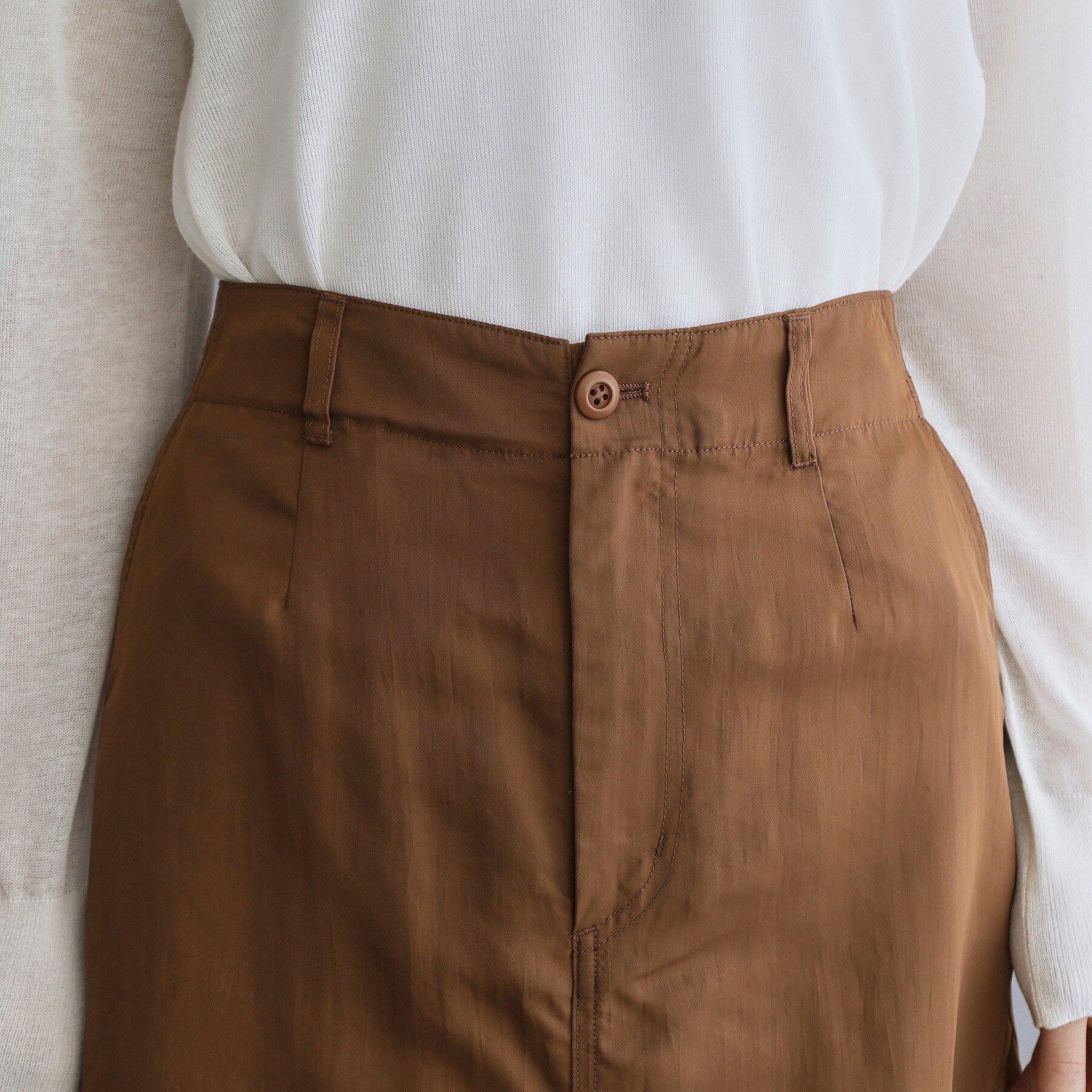 OPAQUE.CLIP「【es】サーキュラーロングフレアスカート【洗濯機OK】」|スカート|