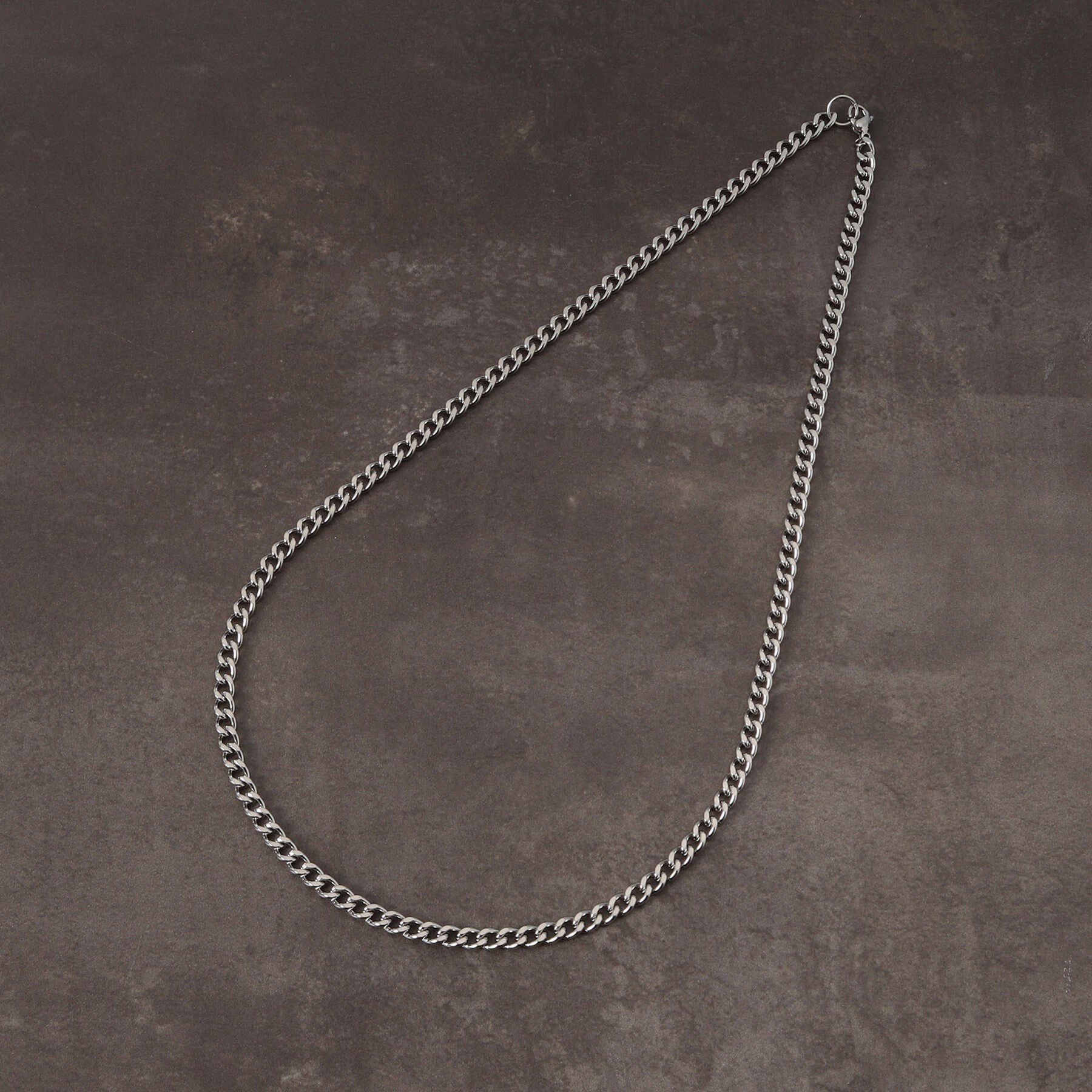 THE SHOP TK「カーブ チェーン ステンレス ネックレス 【ユニセックス】」|ネックレス|シルバー(006)