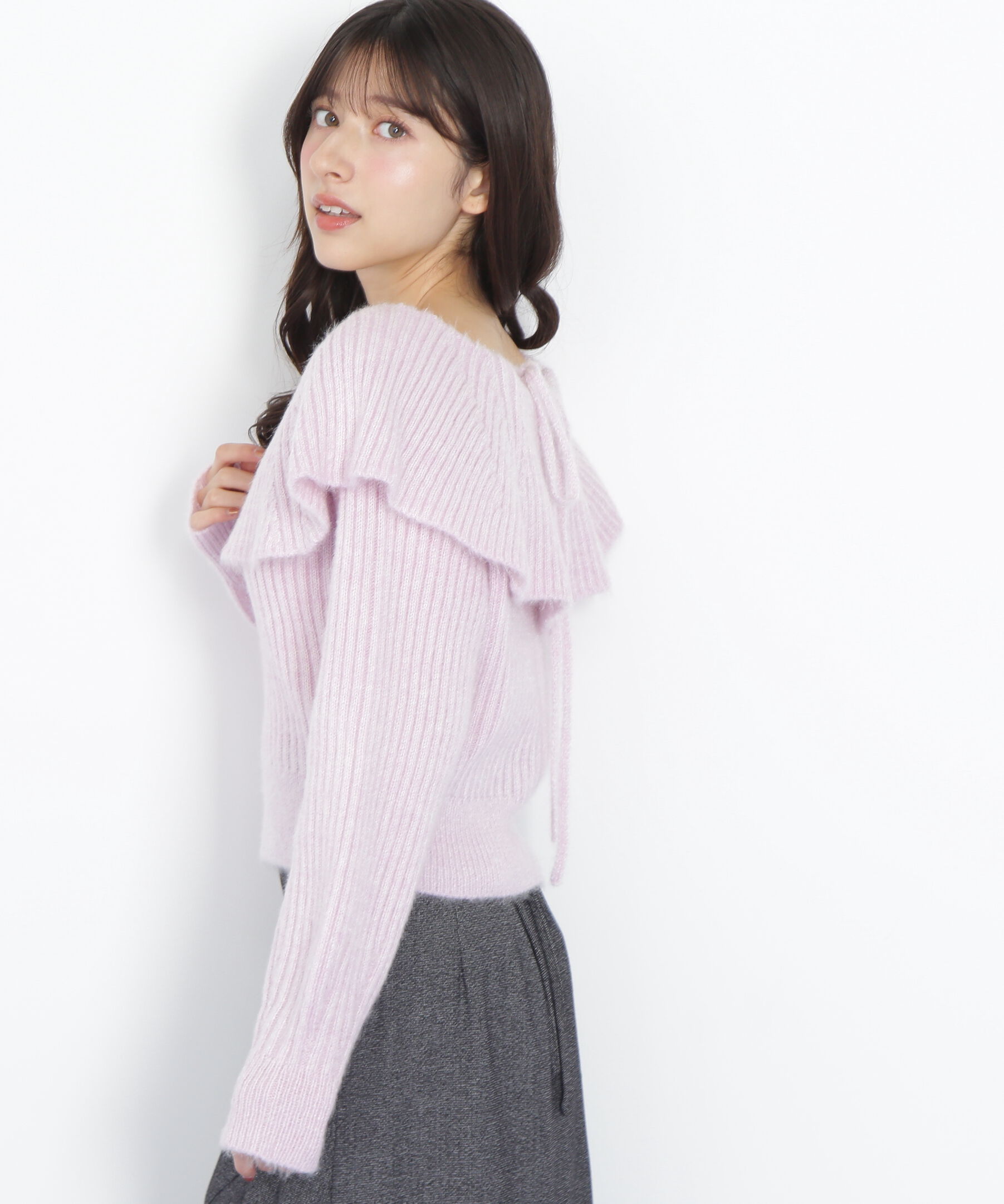  「ふわふわケープニット」|ニット・セーター|