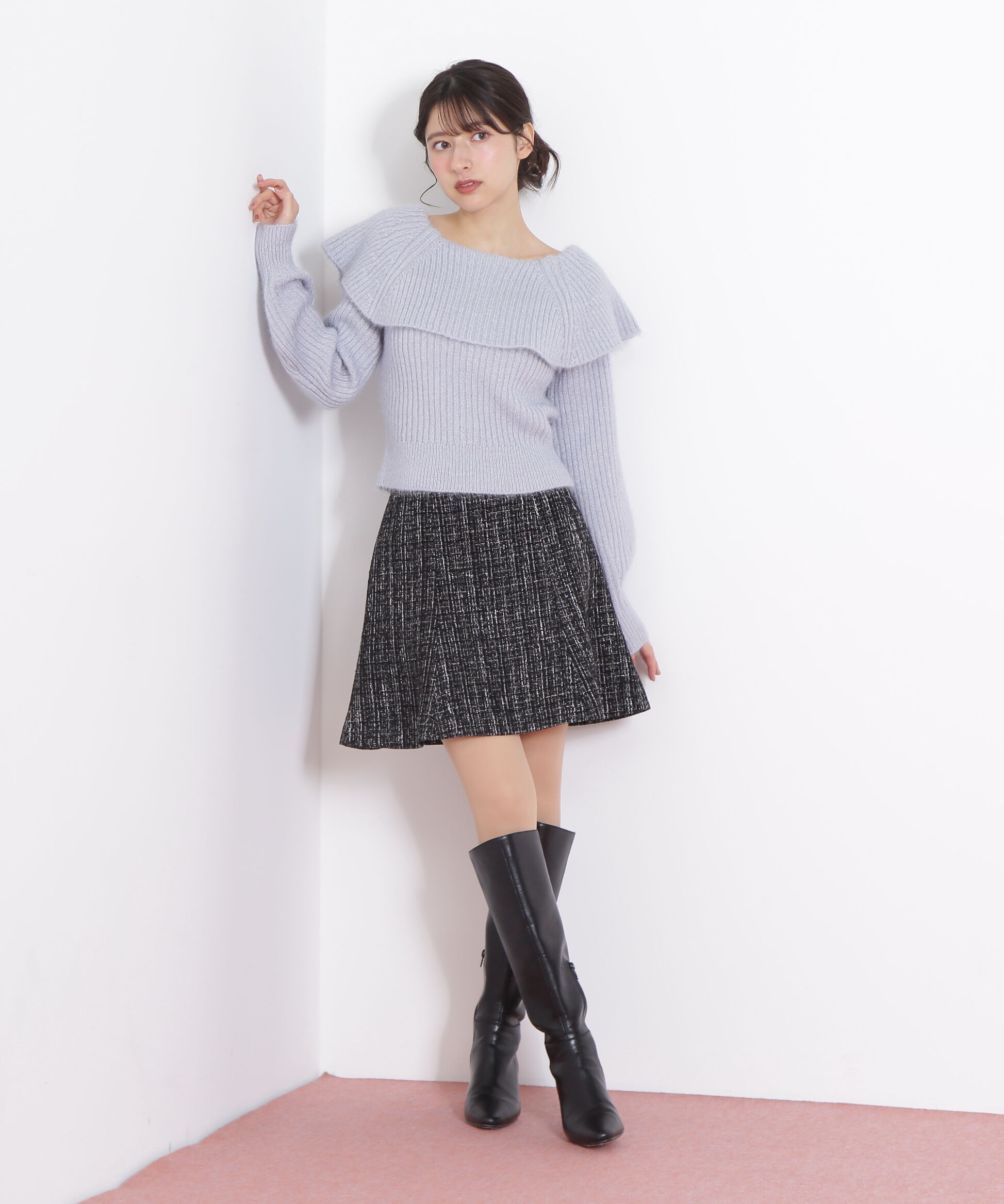  「ふわふわケープニット」|ニット・セーター|