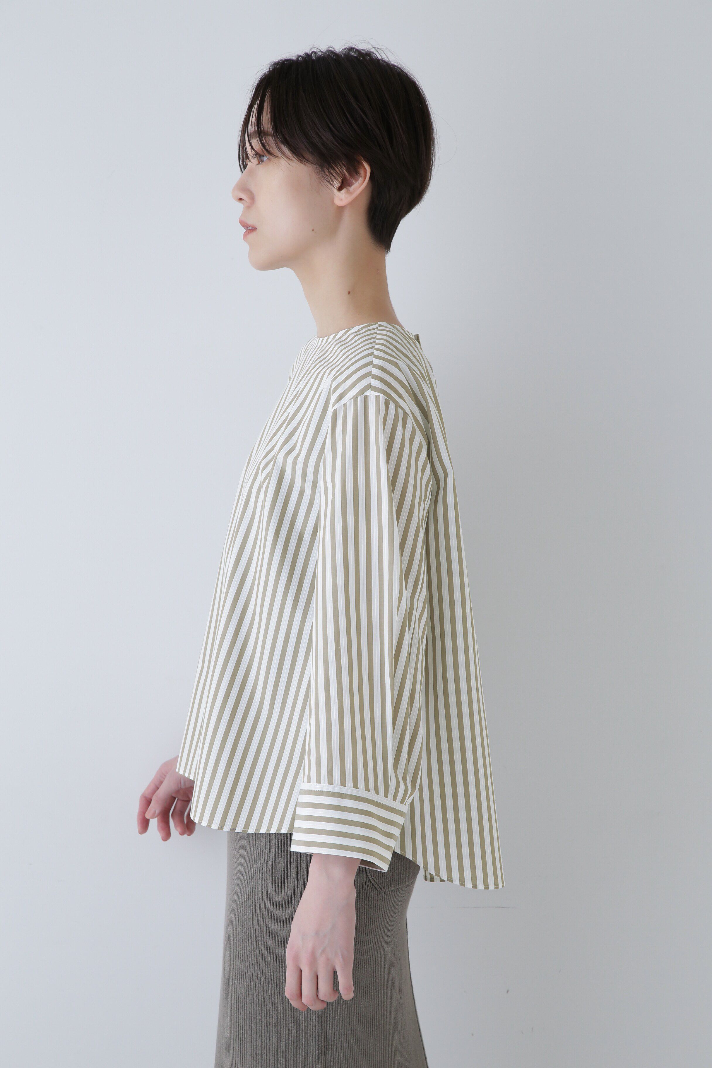  「◆ドビーロンストブラウス」|シャツ・ブラウス|