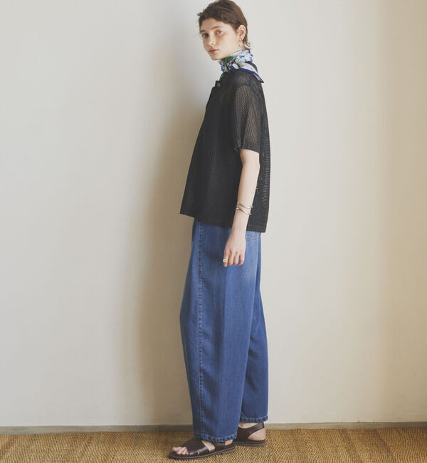 Doux archives「&rsquo;ソフトデニムワイドタックパンツ&rsquo;／」|チノ|