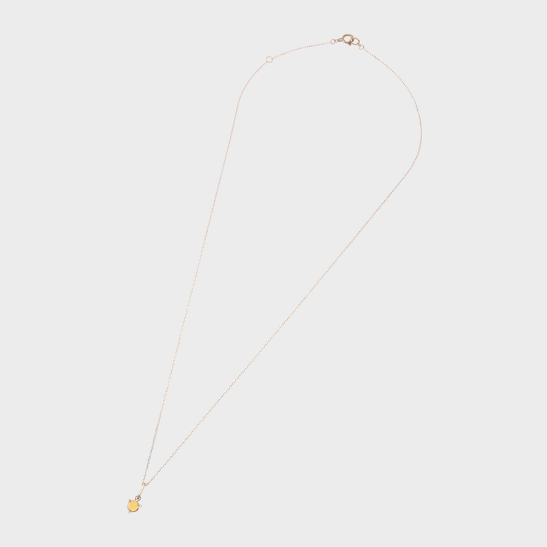 COCOSHNIK「【WEB限定】K10スピリチュアルストーン（シトリン）ネックレス」|ネックレス|