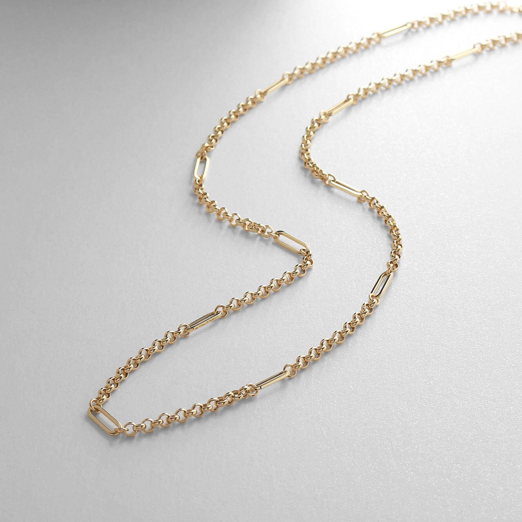 COCOSHNIK「K18マーヴェラス&times;PCフラット ネックレス」|ネックレス|