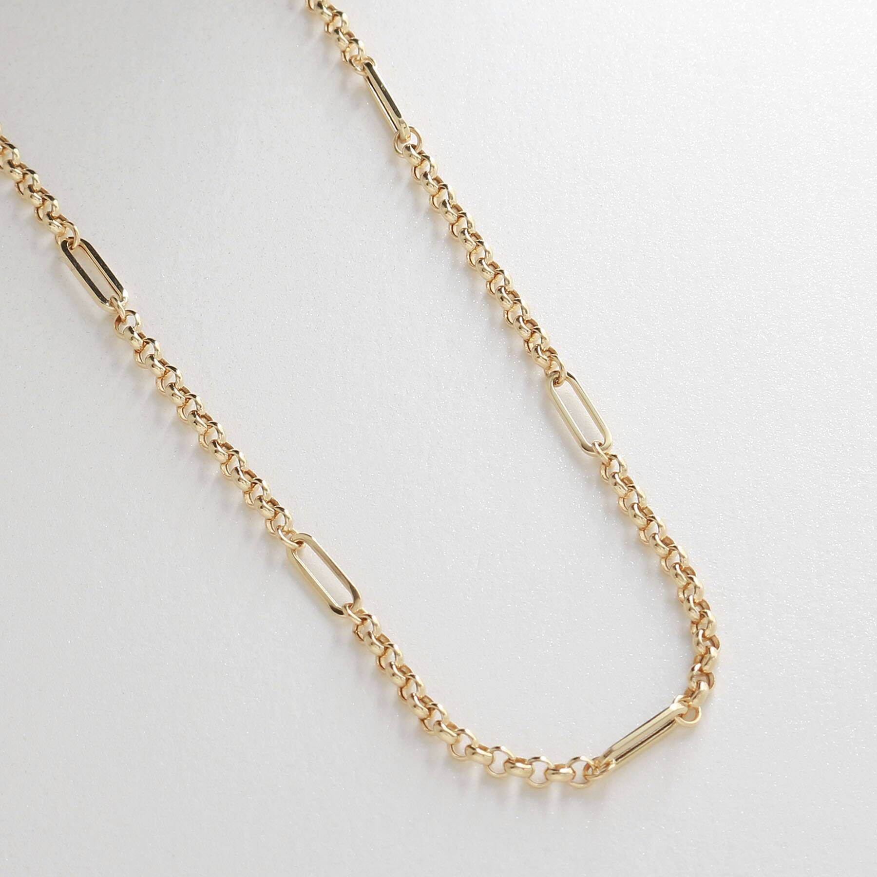 COCOSHNIK「K18マーヴェラス&times;PCフラット ネックレス」|ネックレス|