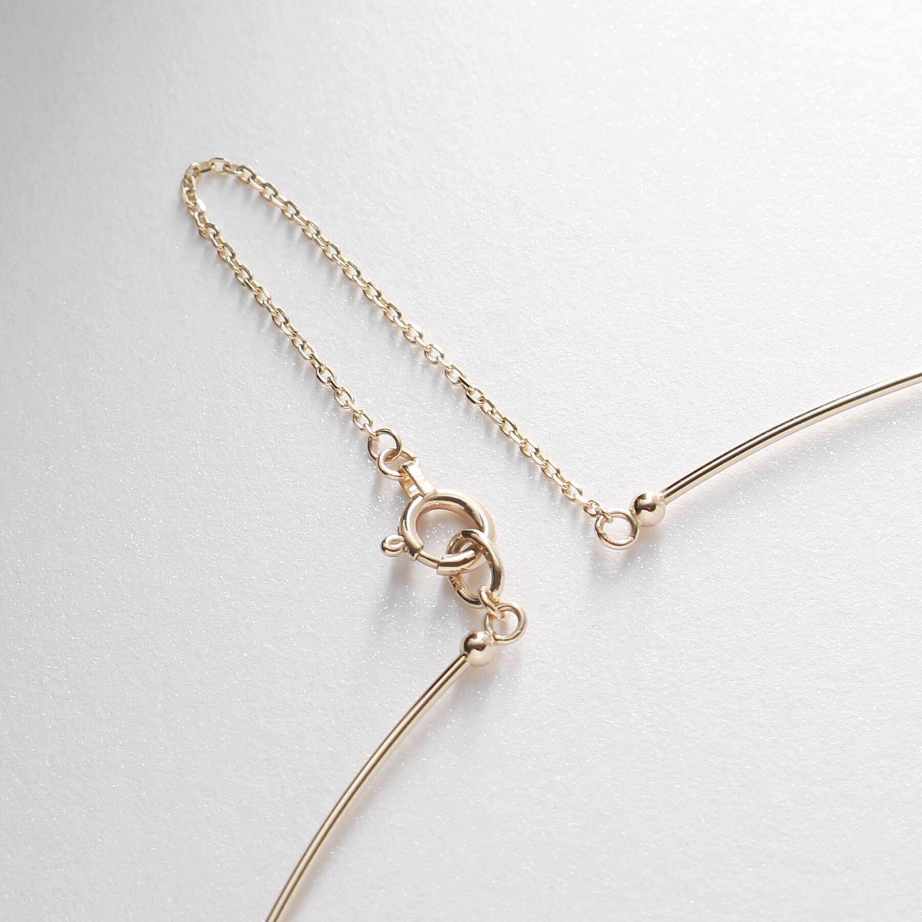 COCOSHNIK「K10グラデパール クリッポンチョーカー」|ネックレス|