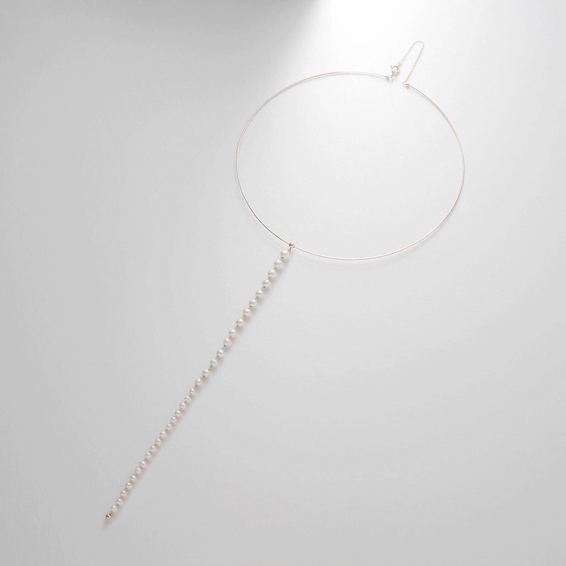 COCOSHNIK「K10グラデパール クリッポンチョーカー」|ネックレス|