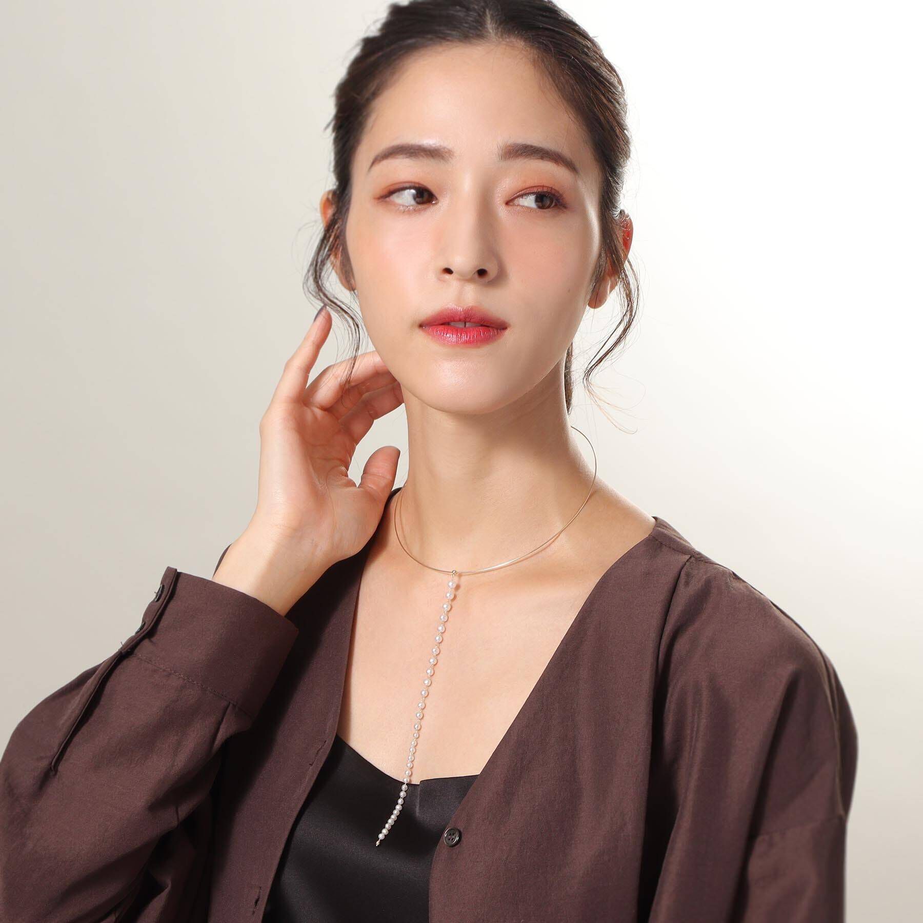 COCOSHNIK「K10グラデパール クリッポンチョーカー」|ネックレス|