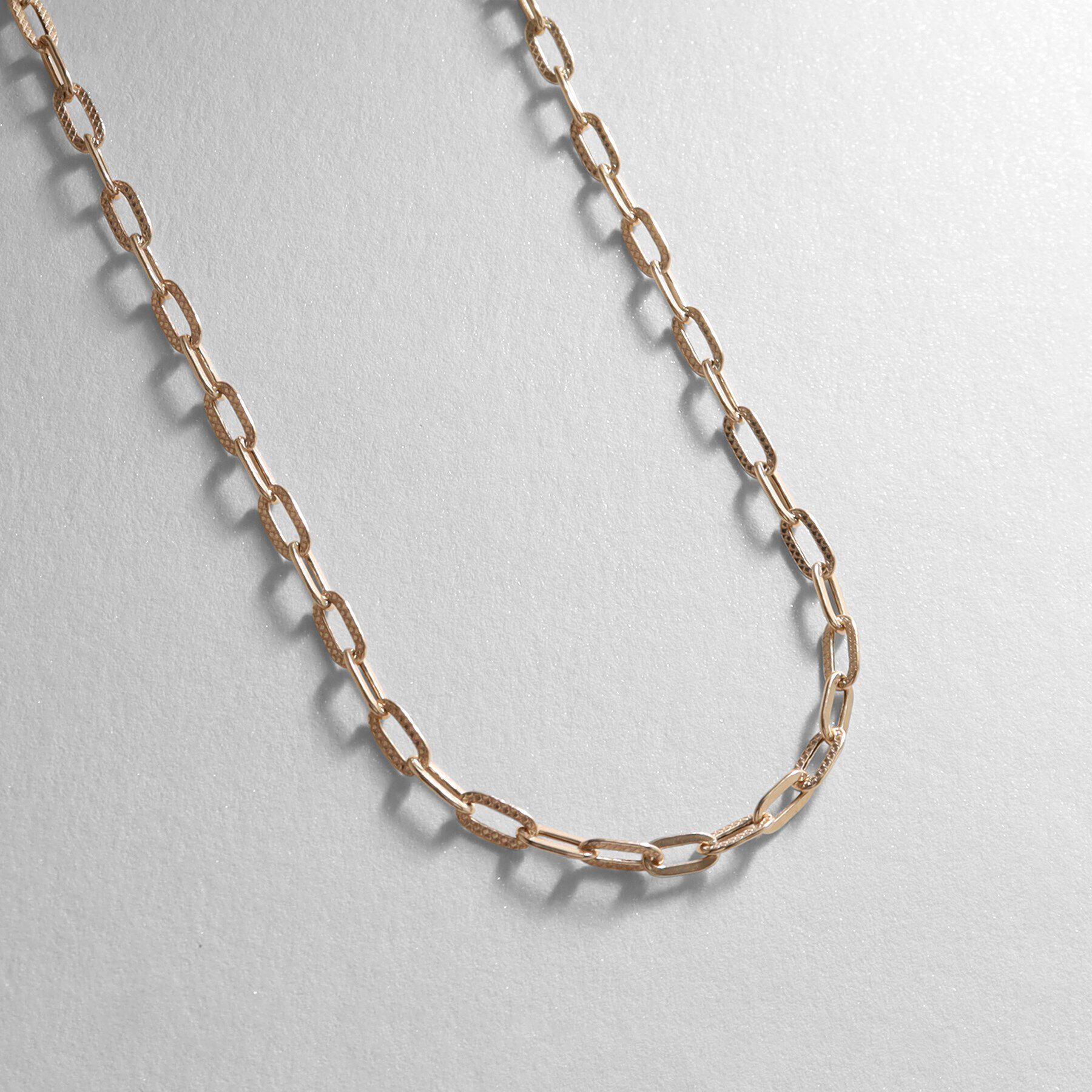 COCOSHNIK「K10中空プレイドケーブル ネックレス（55cm）」|ネックレス|