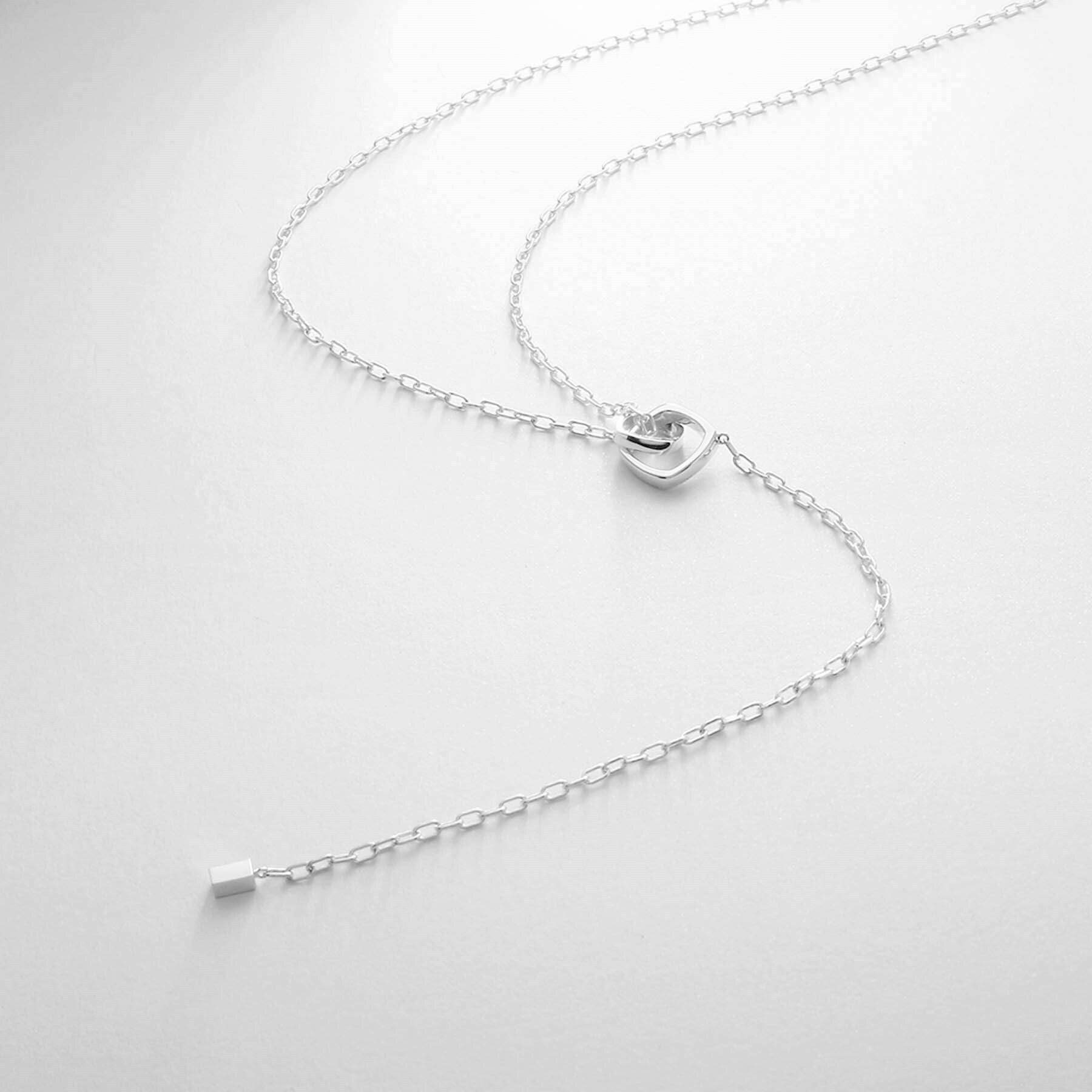 COCOSHNIK ONKITSCH「シルバー ツイストスクエア Yネックレス」|ネックレス|