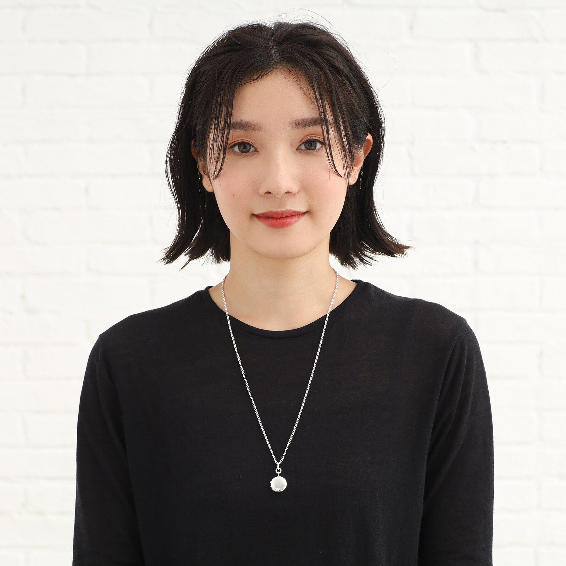 COCOSHNIK ONKITSCH「シルバー ロケットネックレス サークル」|ネックレス|