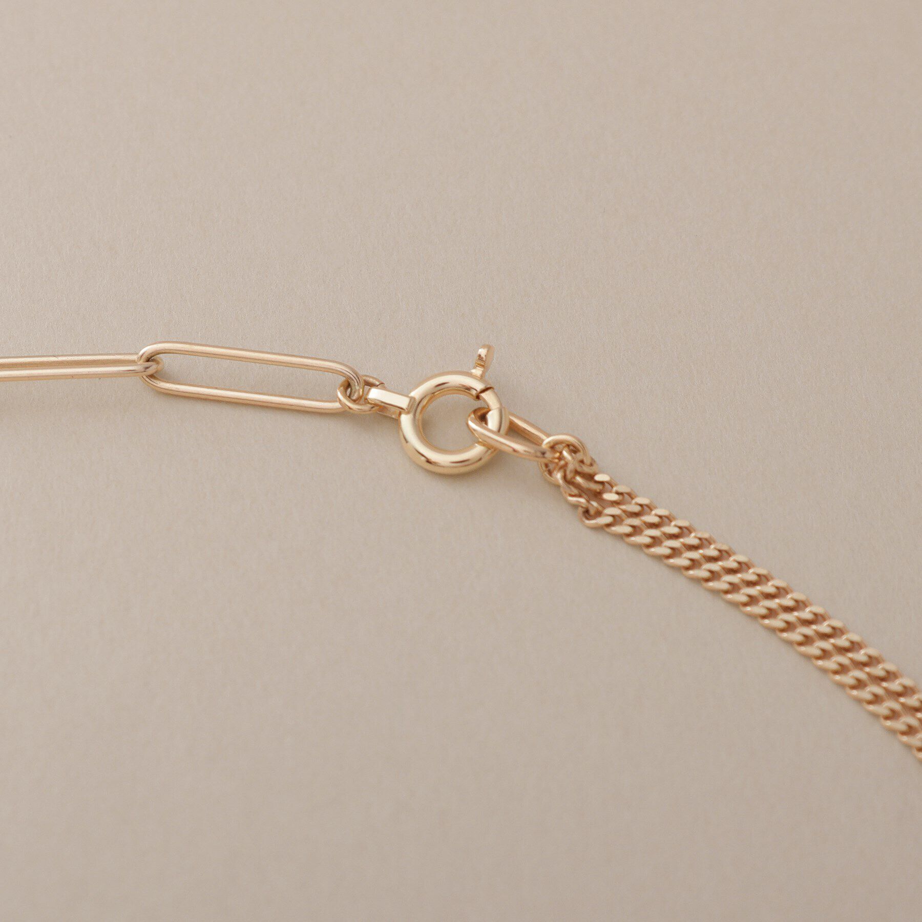 COCOSHNIK「K10PCチェーン&times;キヘイドレープ ネックレス」|ネックレス|