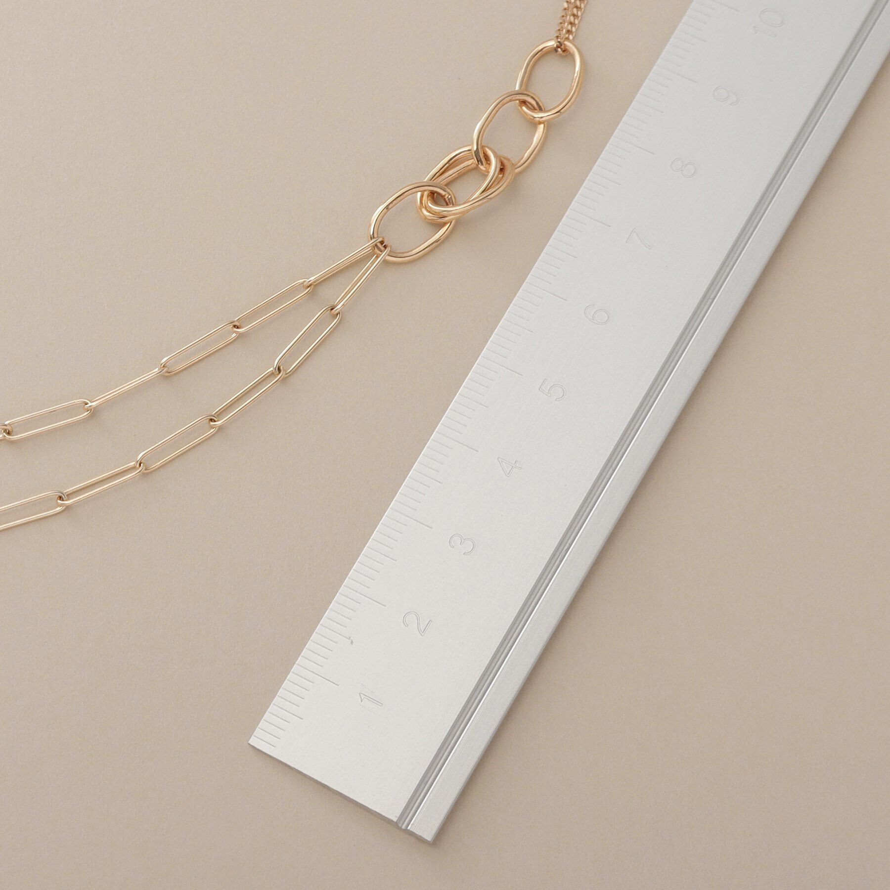 COCOSHNIK「K10PCチェーン&times;キヘイドレープ ネックレス」|ネックレス|