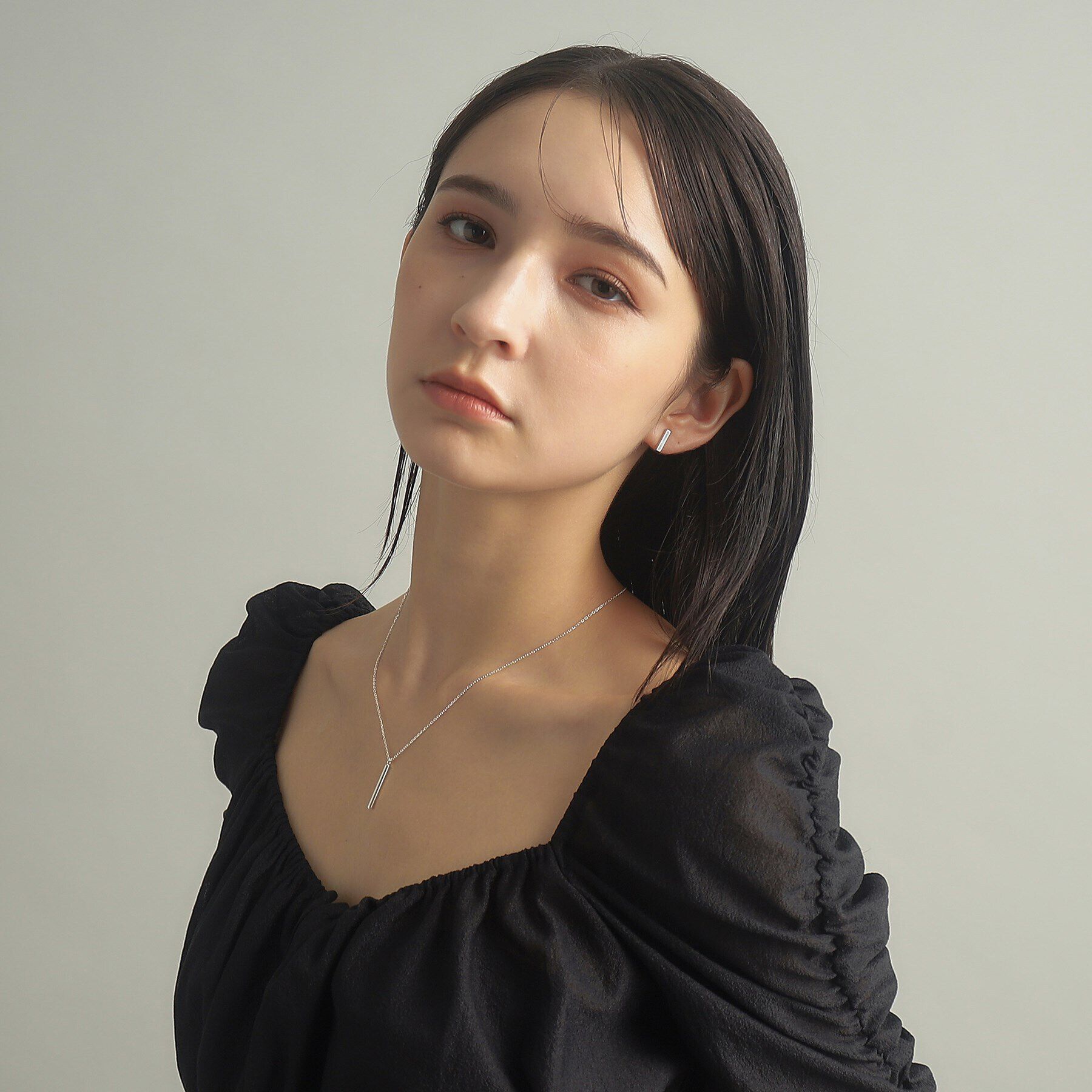 COCOSHNIK ONKITSCH「シルバー オーバルバーネックレス」|ネックレス|