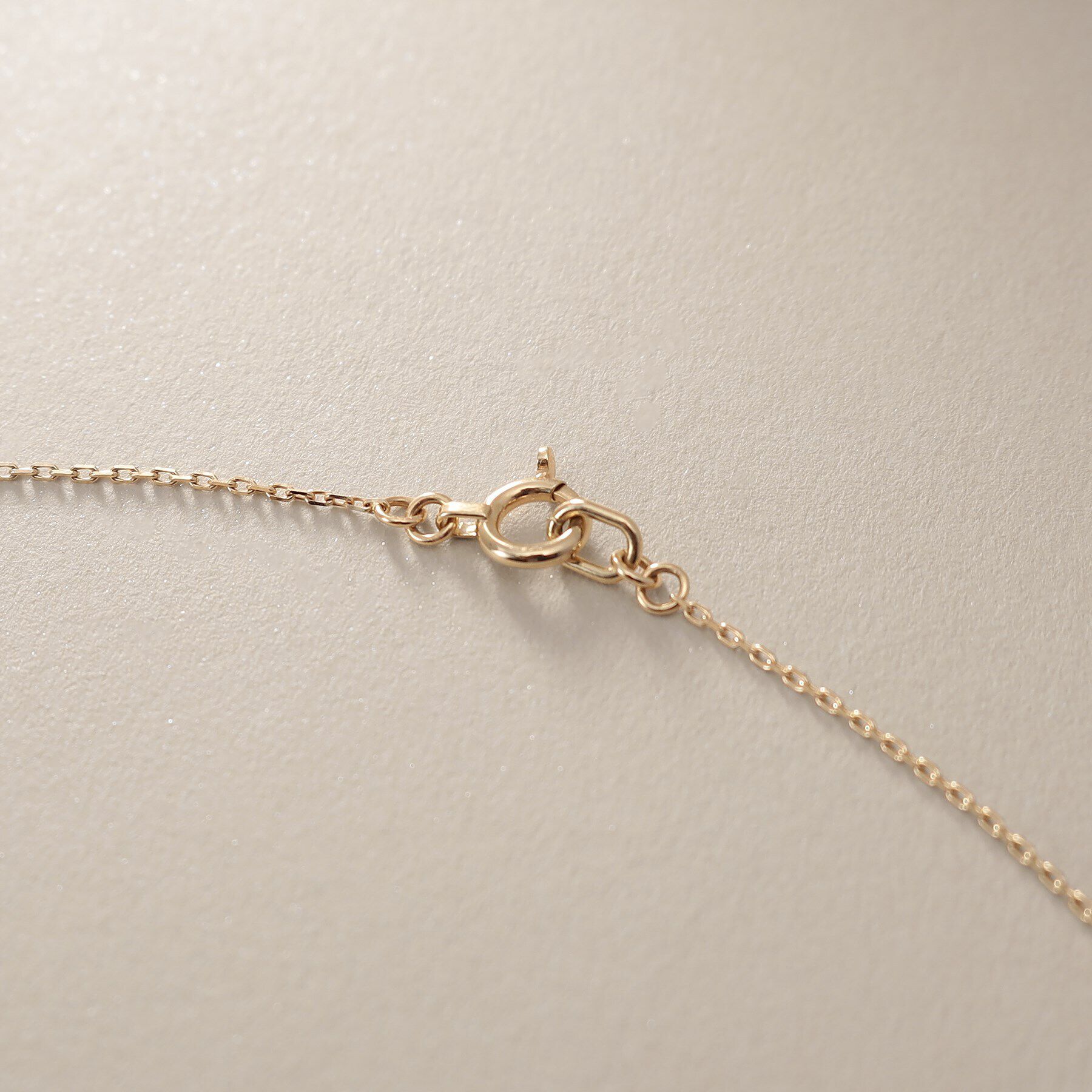 COCOSHNIK「K10【サステナブル】モアサナイトケーブルチェーンモチーフ ネックレス」|ネックレス|