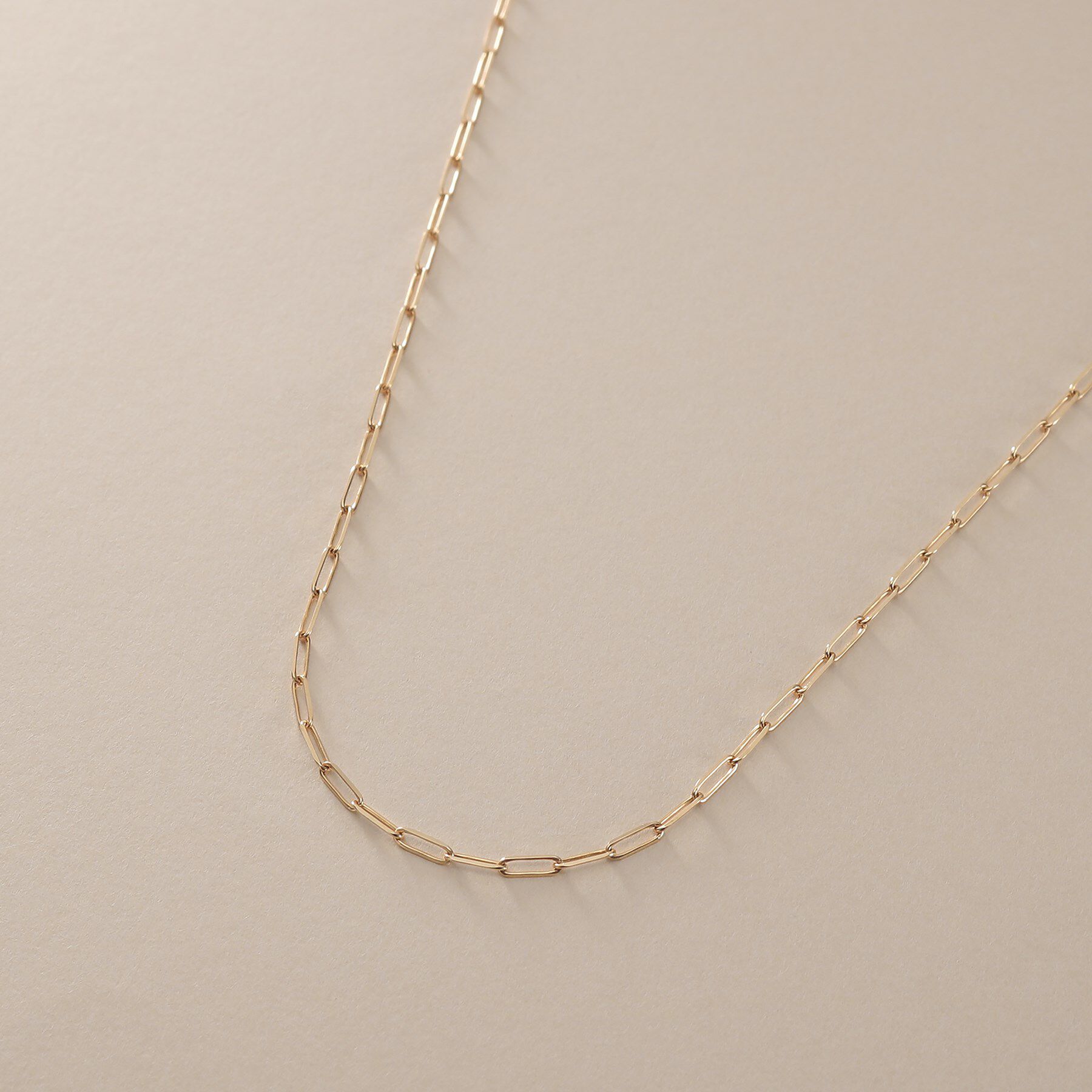 COCOSHNIK「K10プリムケーブルチェーン ネックレス（43cm）」|ネックレス|