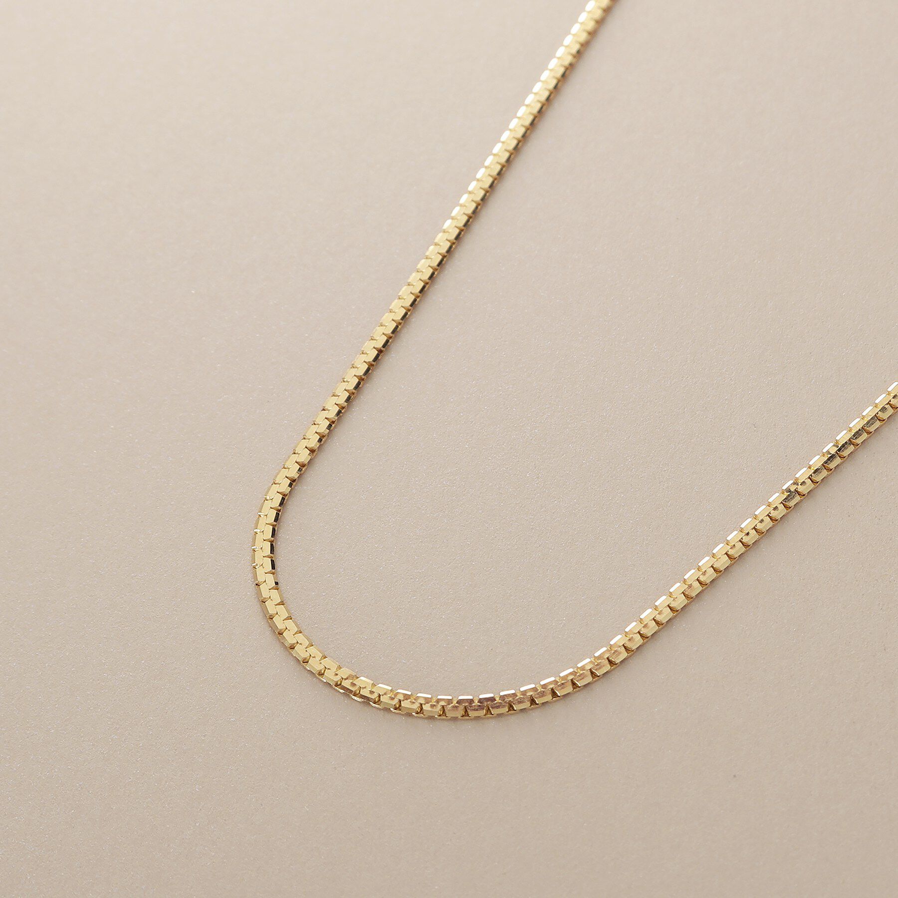 COCOSHNIK「K10スーパーベネフラット ネックレス（50cm）」|ネックレス|