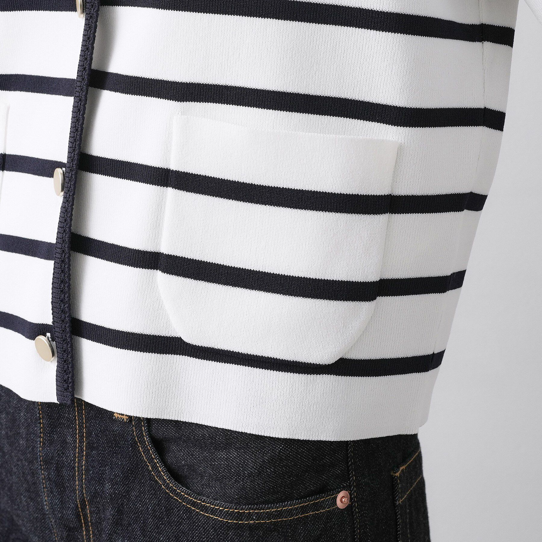 Dessin「【UVカット/洗える】ジャケットライクニットカーディガン」|カーディガン|