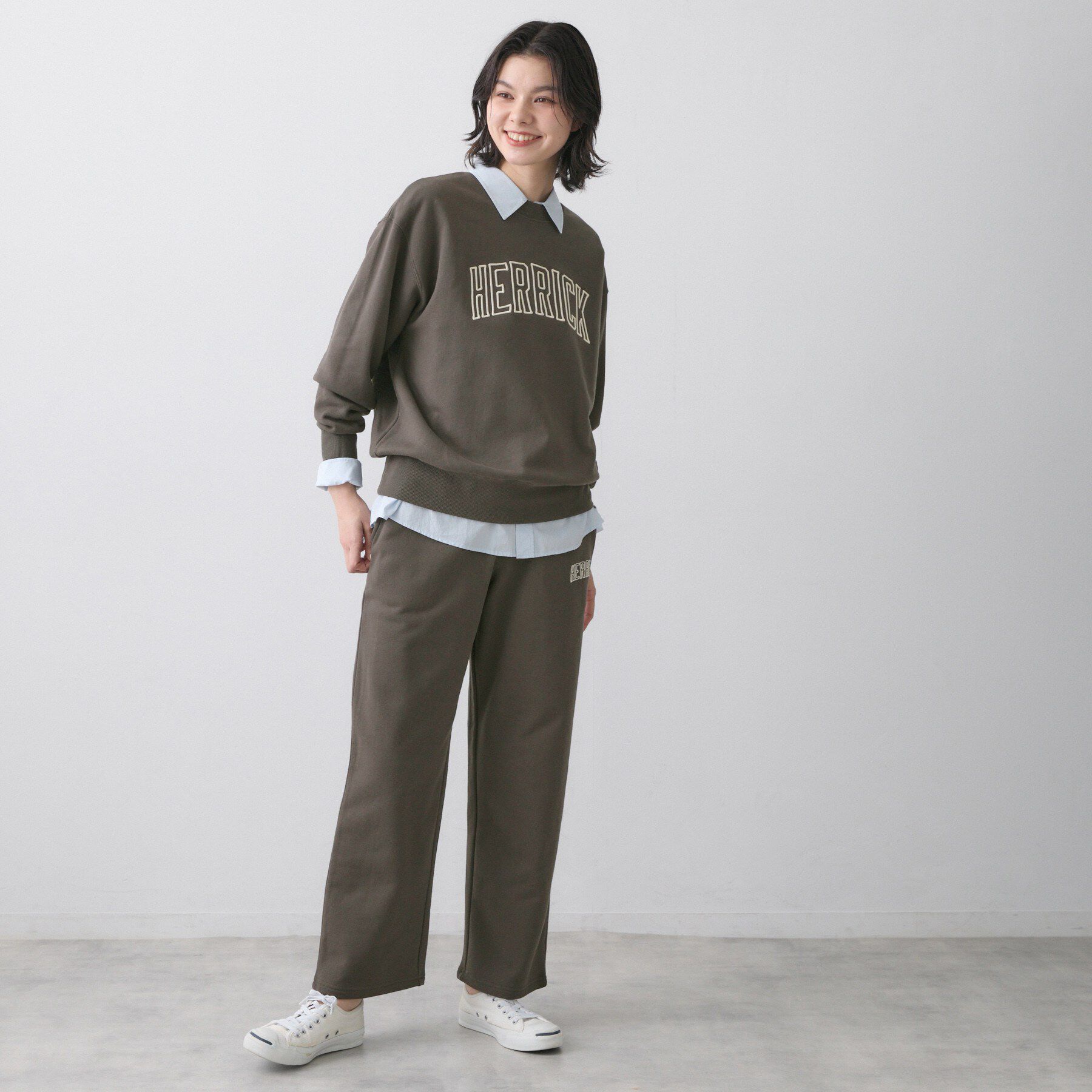 Dessin「【ユニセックス/セットアップ可】オーガニック裏毛ロゴスウェット」|パーカー|