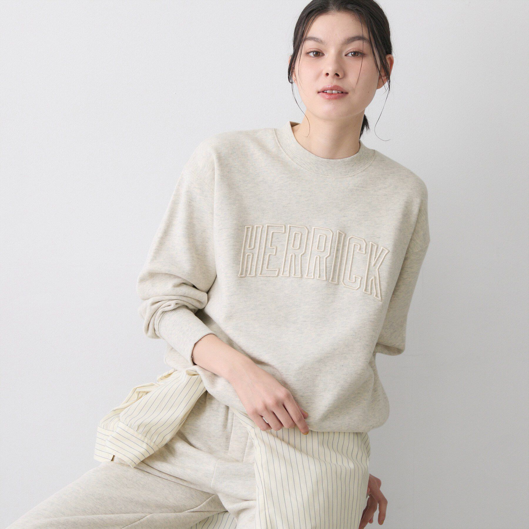 Dessin「【ユニセックス/セットアップ可】オーガニック裏毛ロゴスウェット」|パーカー|