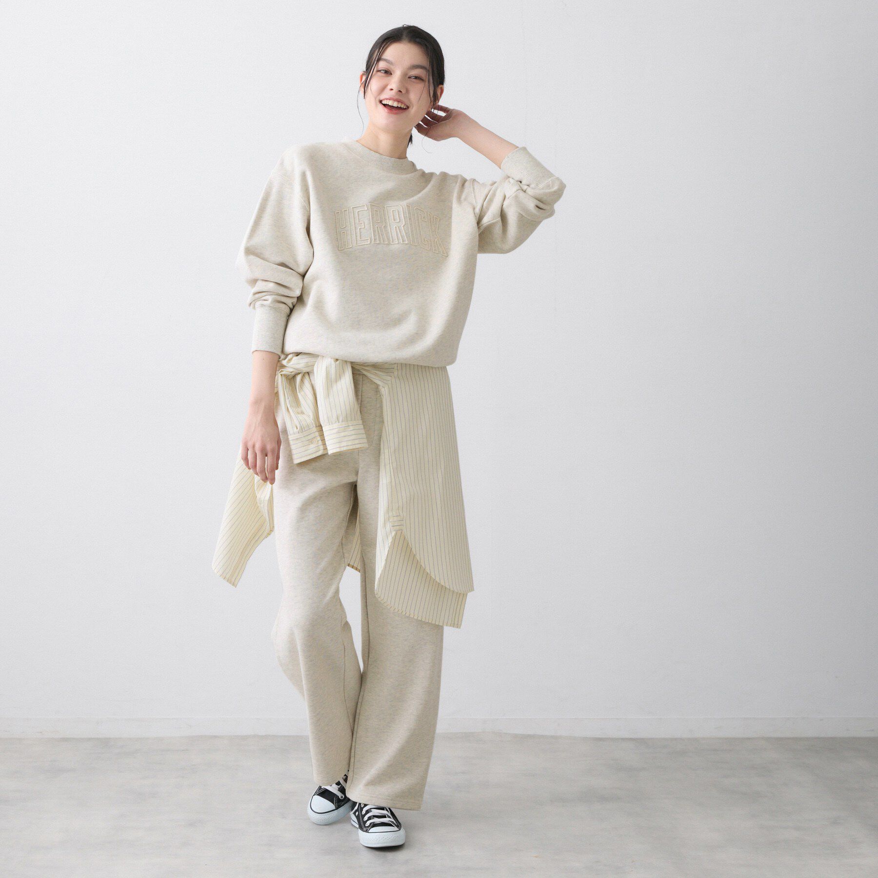 Dessin「【ユニセックス/セットアップ可】オーガニック裏毛ロゴスウェット」|パーカー|