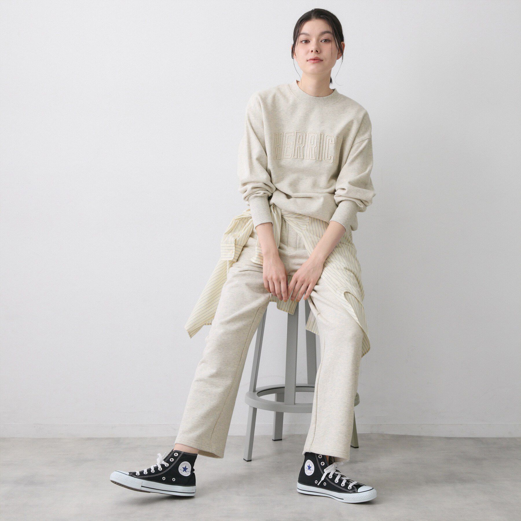 Dessin「【ユニセックス/セットアップ可】オーガニック裏毛ロゴスウェット」|パーカー|