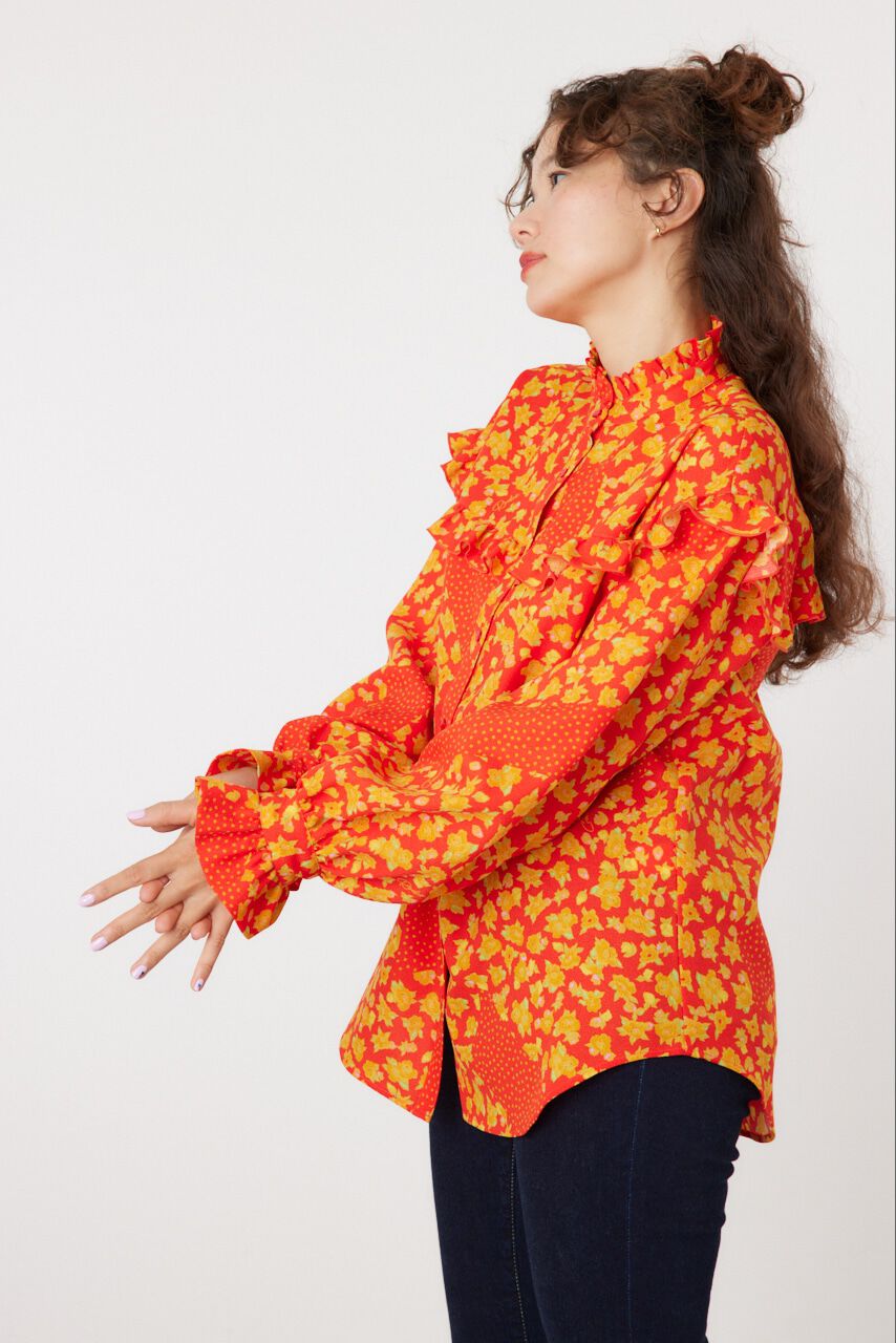 RODEO CROWNS「floral ブラウス」|シャツ・ブラウス|