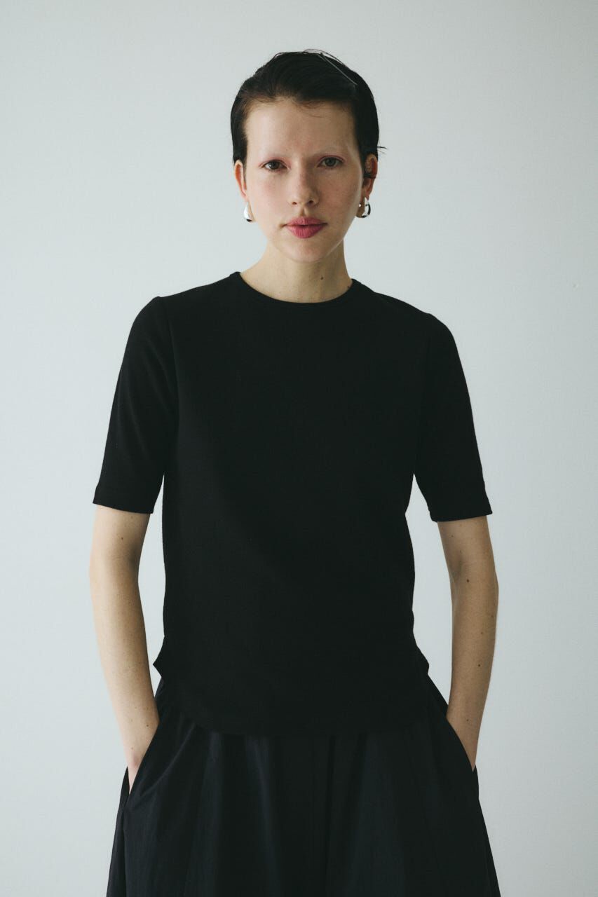 HeRIN.CYE「Back ribbon cut top」|Tシャツ・カットソー|BLK